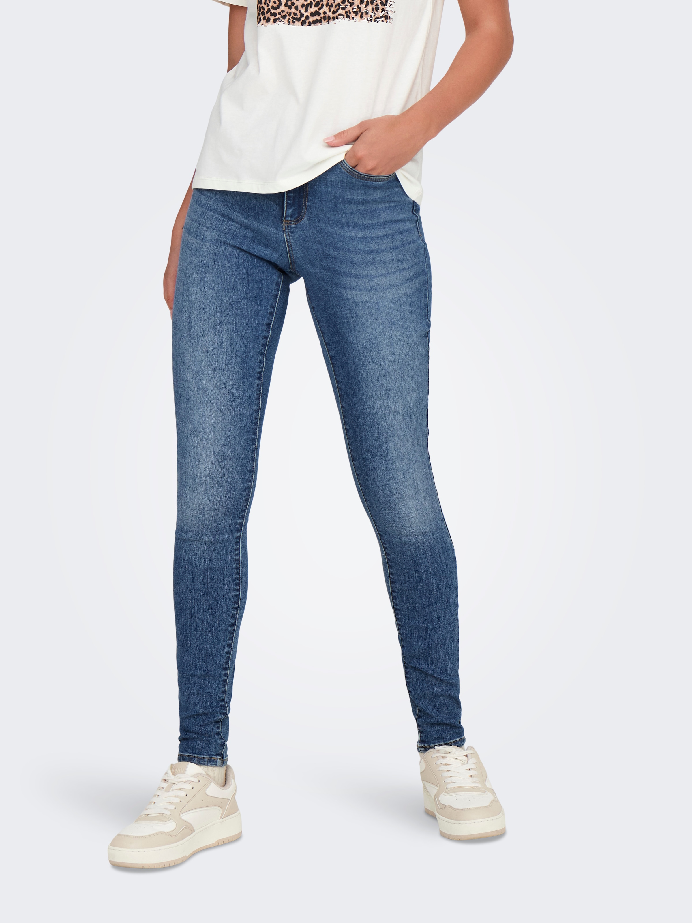 ONLY Skinny-fit-Jeans »ONLWAUW MID SKINNY D...