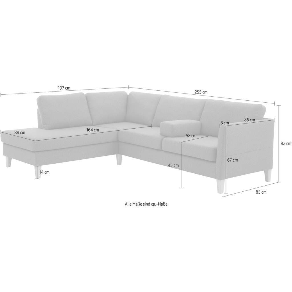 ATLANTIC home collection Ecksofa »Mailo«