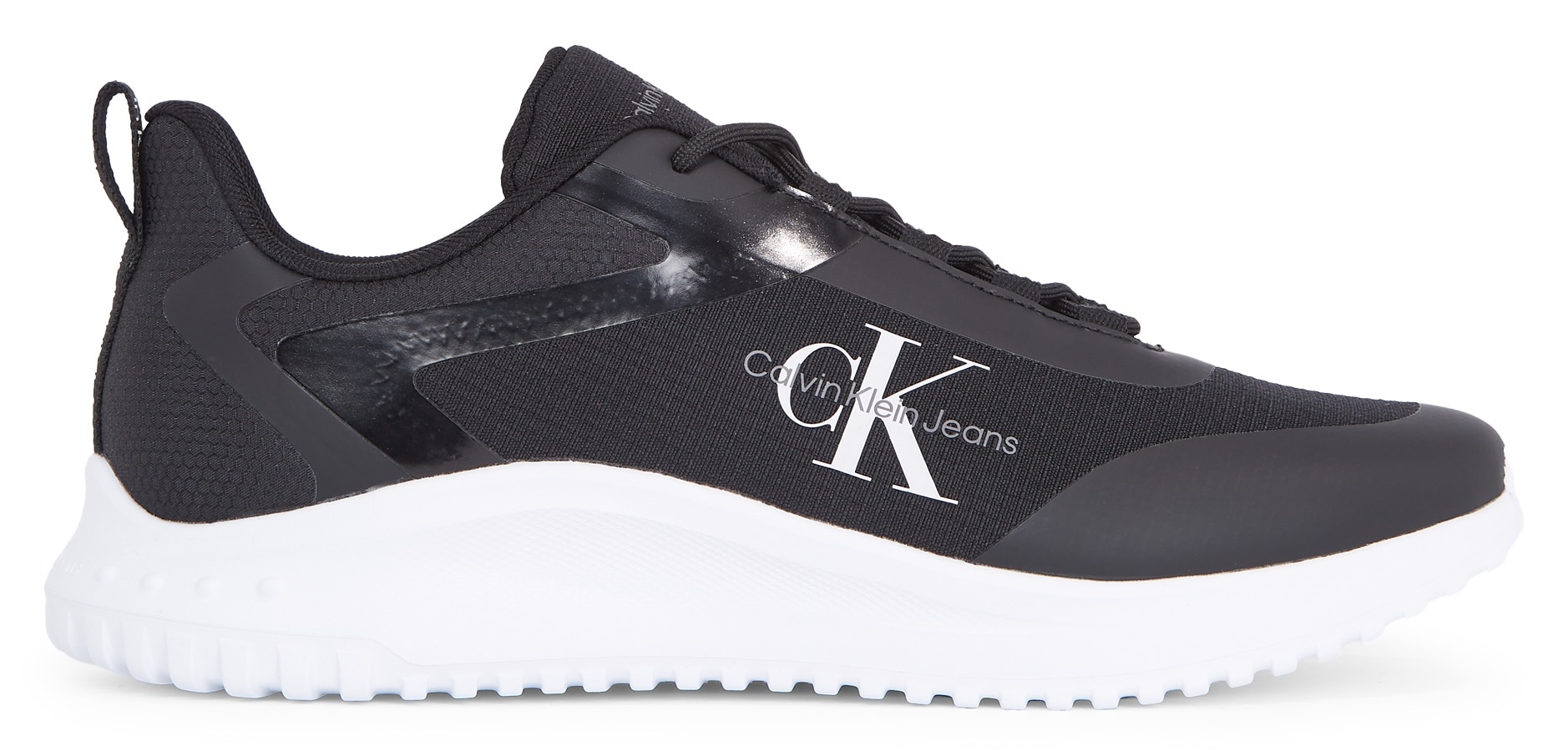 Calvin Klein Jeans Sneaker »EVA RUNNER LOW LACE ML MIX«, Freizeitschuh, Halbschuh, Schnürschuh, mit CK-Logoemblem