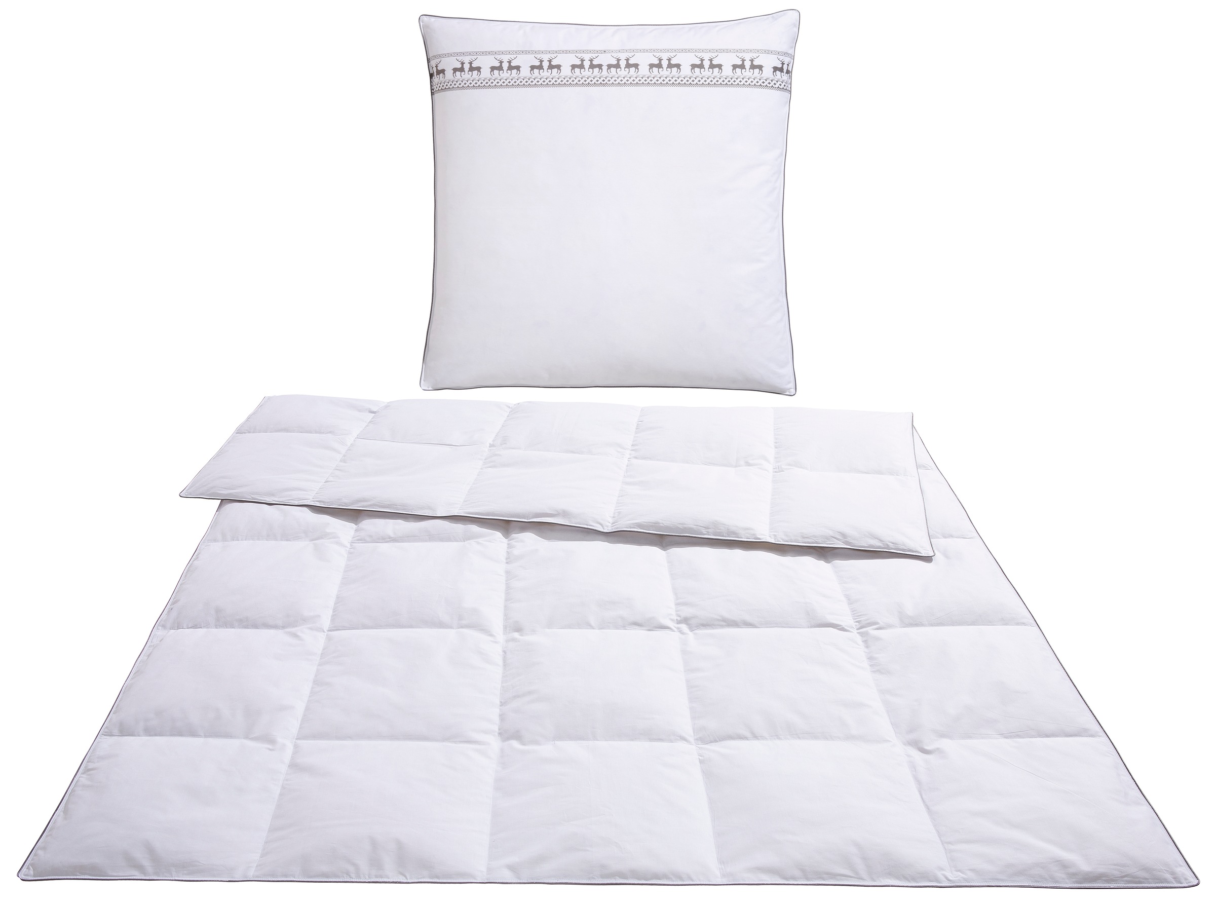 Älgdröm Daunenbettdecke + Kopfkissen "Sorsele, Bettdecke 135x200 cm oder 15 günstig online kaufen