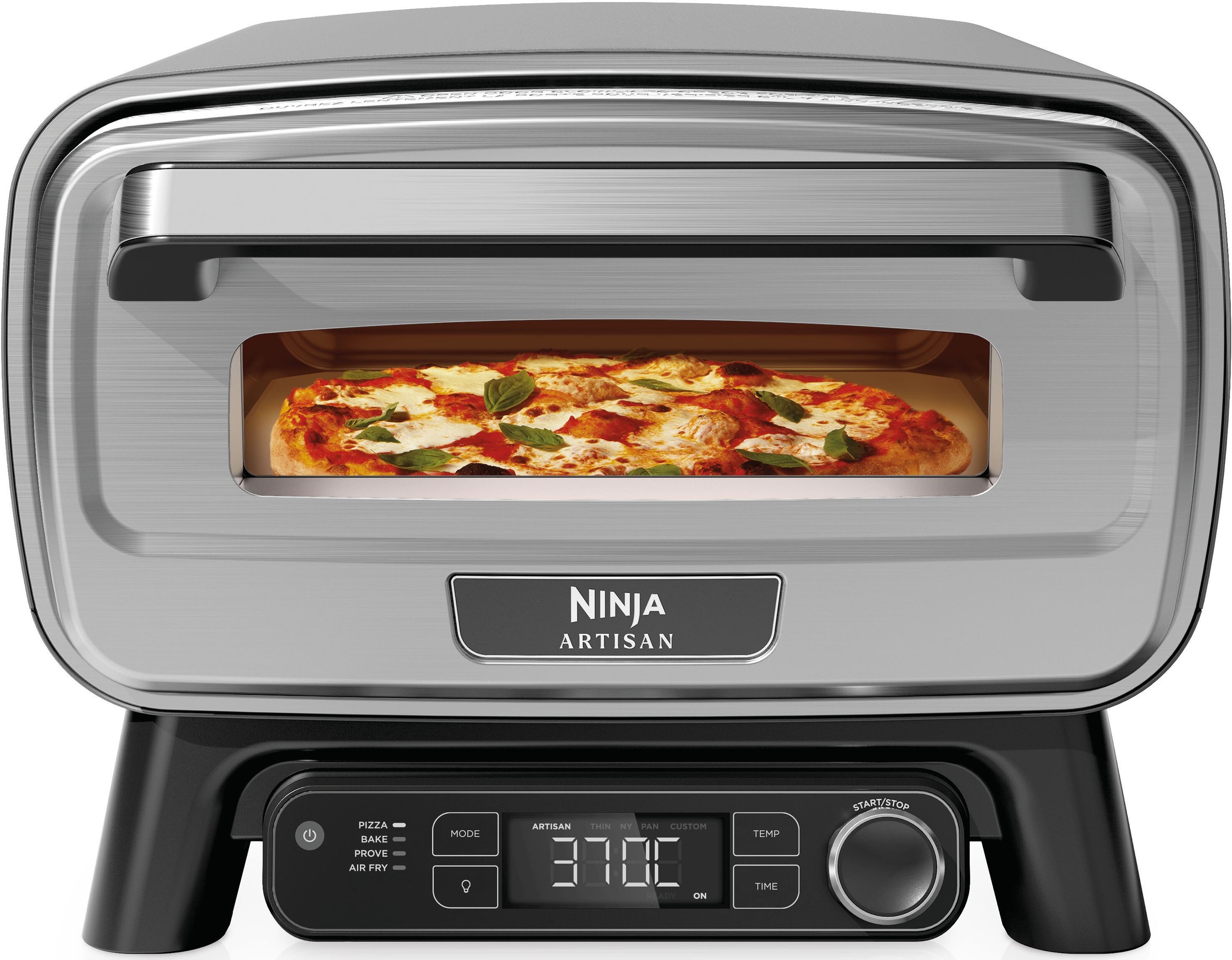 NINJA Pizzaofen "Artisan Outdoor-Elektro-Pizzaofen/Heißluftfritteuse MO201EU", grau, B:52cm H:32cm T:59cm, Pizzaöfen 3