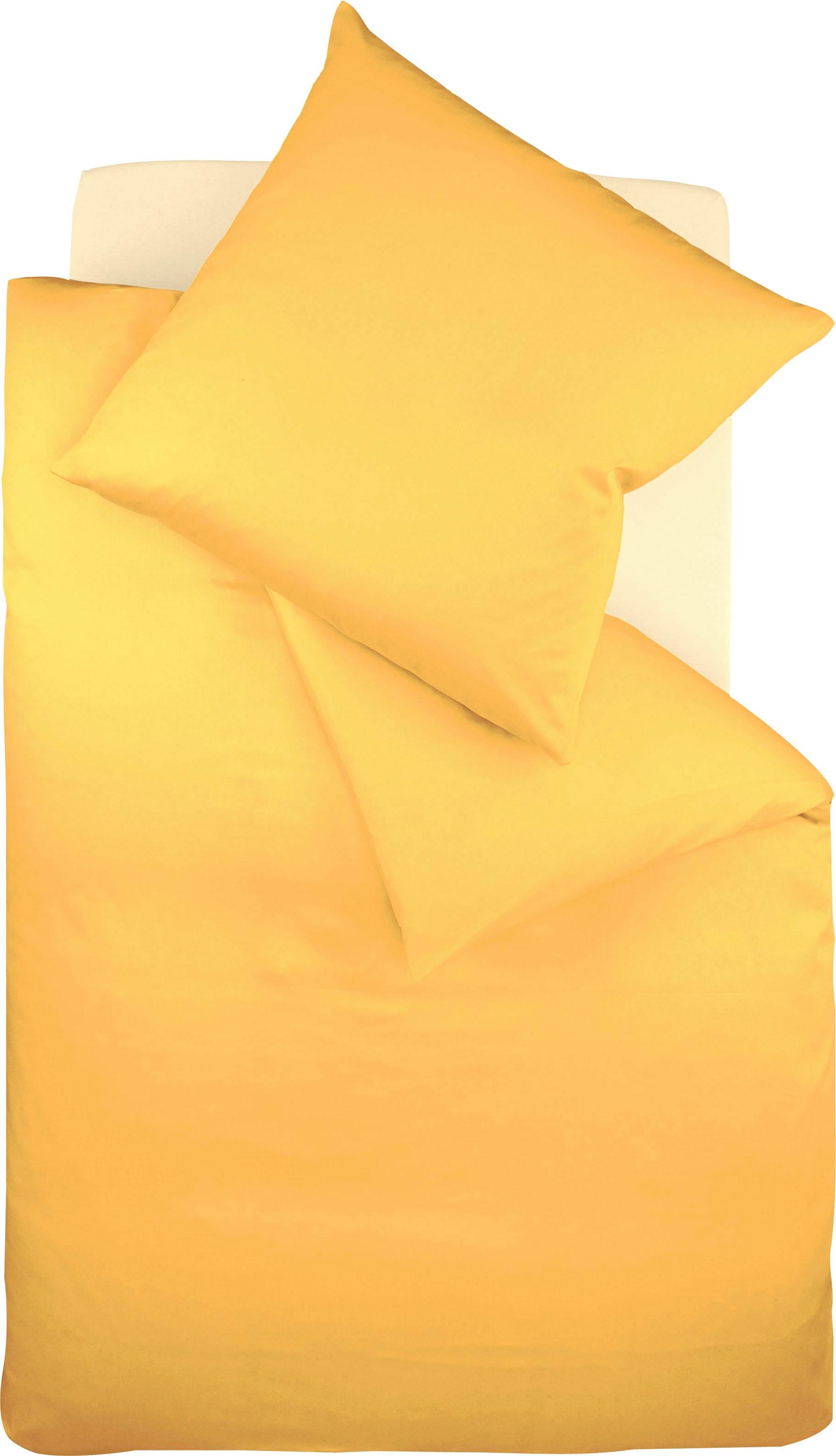 fleuresse Bettwäsche "Colours in 135x200, 155x220 oder 200x200 cm" 2 Stk. Bettwäsche aus 100% Baumwolle, uni, mit Reißverschluss