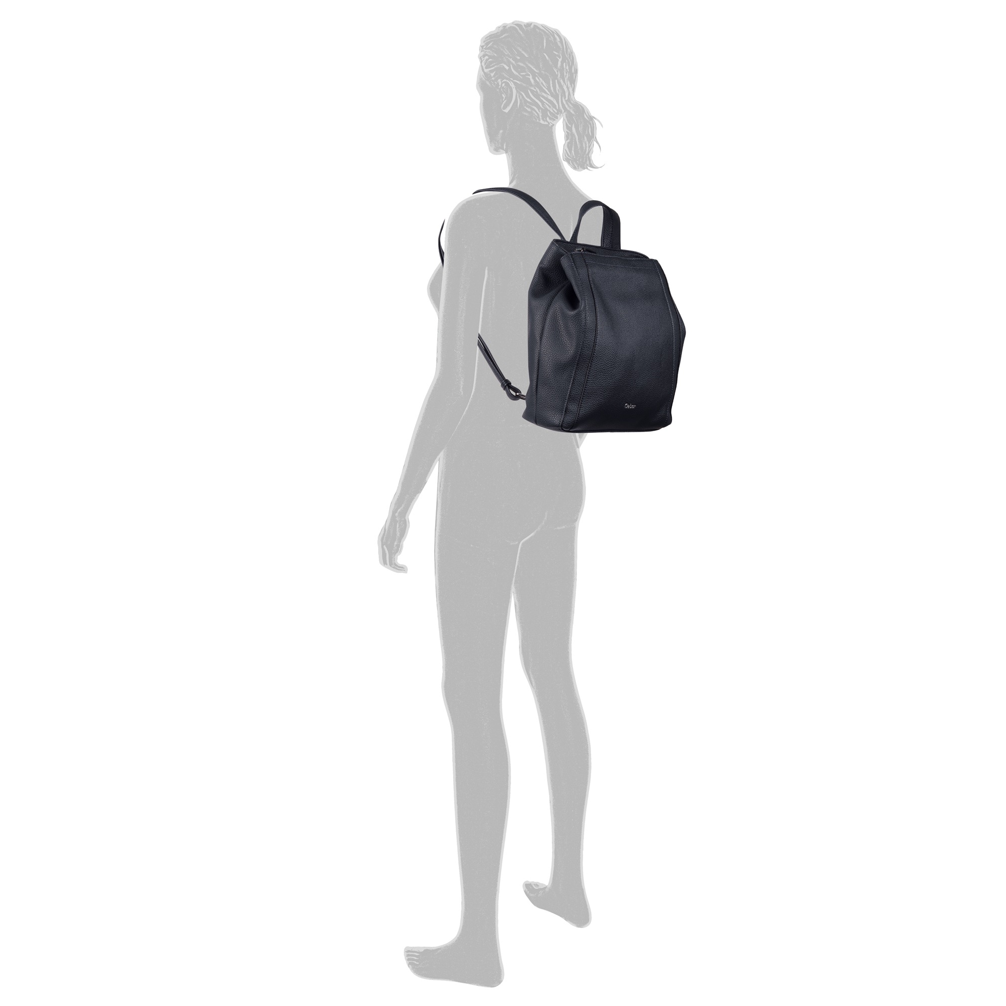 Gabor Rucksack »Bessy«, variables geradliniges Format markant durch unterlegte Streifen