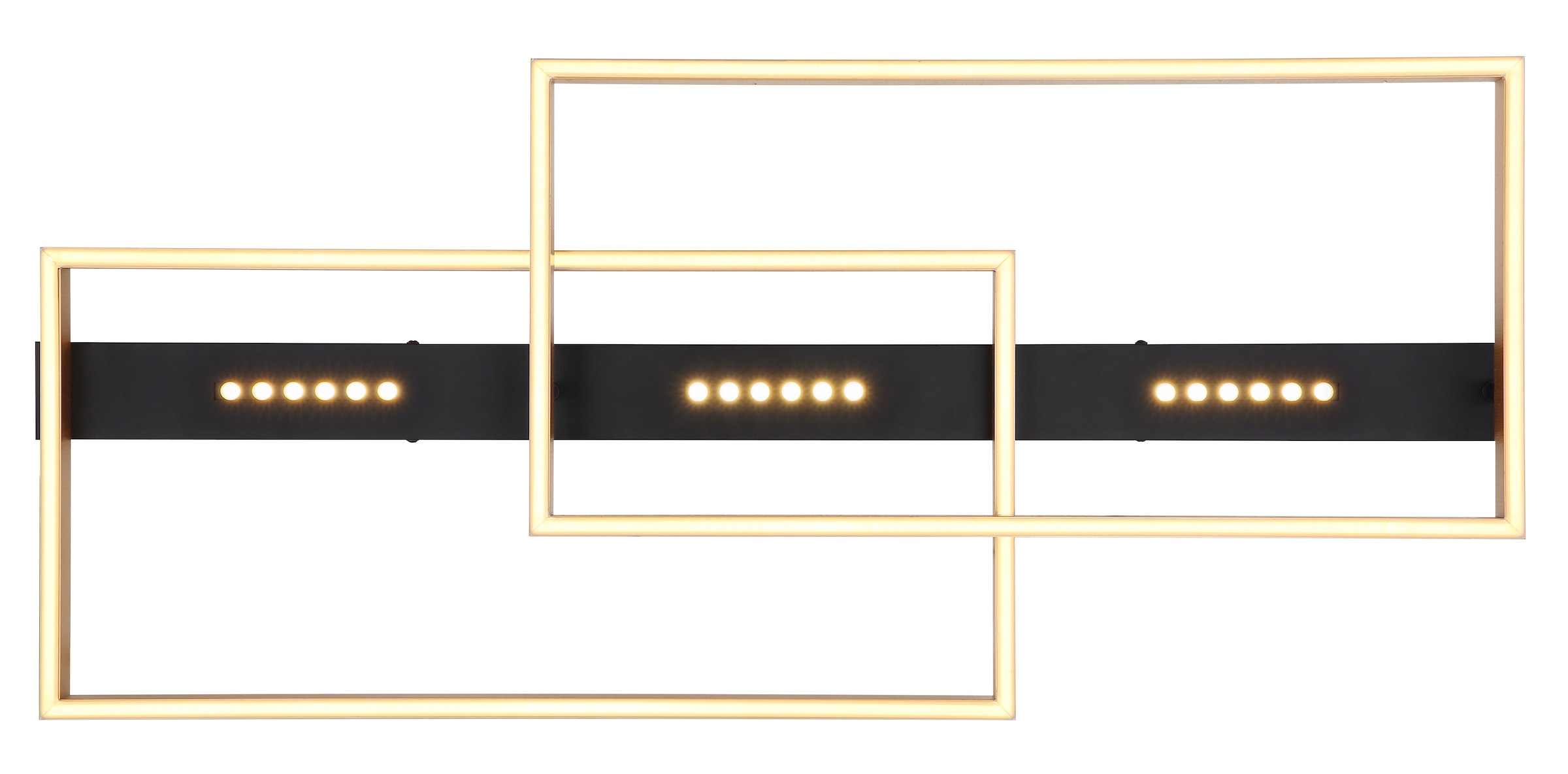 GLOBO LIGHTING LED Deckenleuchte »LUFFY«, Leuchtmittel LED-Modul | LED fest integriert, Deckenlampe/LxBxH: 900x398x102mm/Wohnzimmer/Schlafzimmer/modern