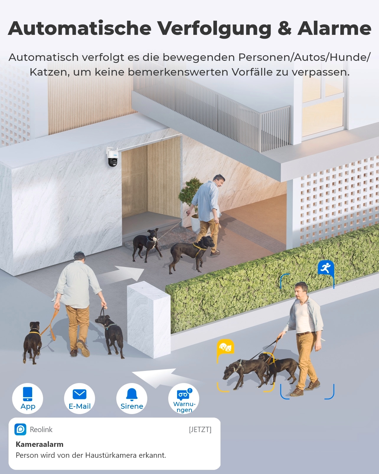 Überwachungskamera »Trackmix Series W760 WiFi-Outdoor«, Außenbereich