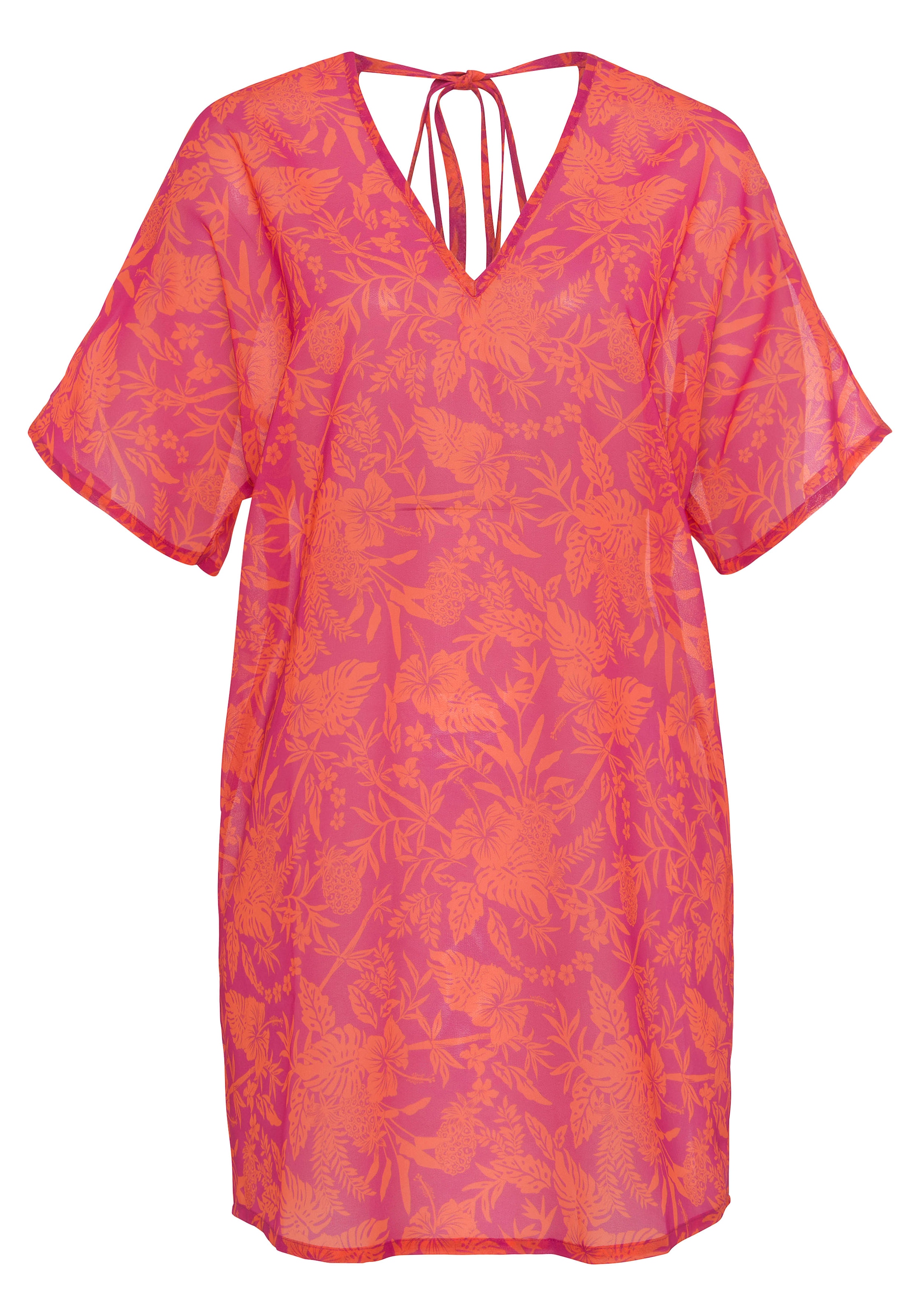 Venice Beach Chiffontunika mit Blumendruck, Strandkleid, modisch, Cover-Up günstig online kaufen