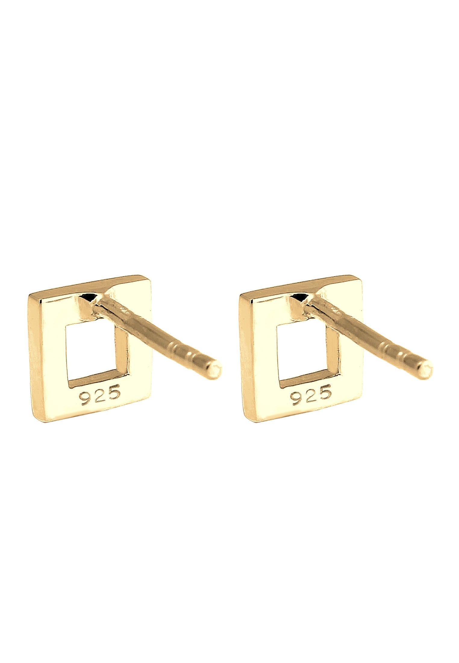 Elli Paar Ohrstecker »Ohrstecker Quadrat 925 Sterling Silber«