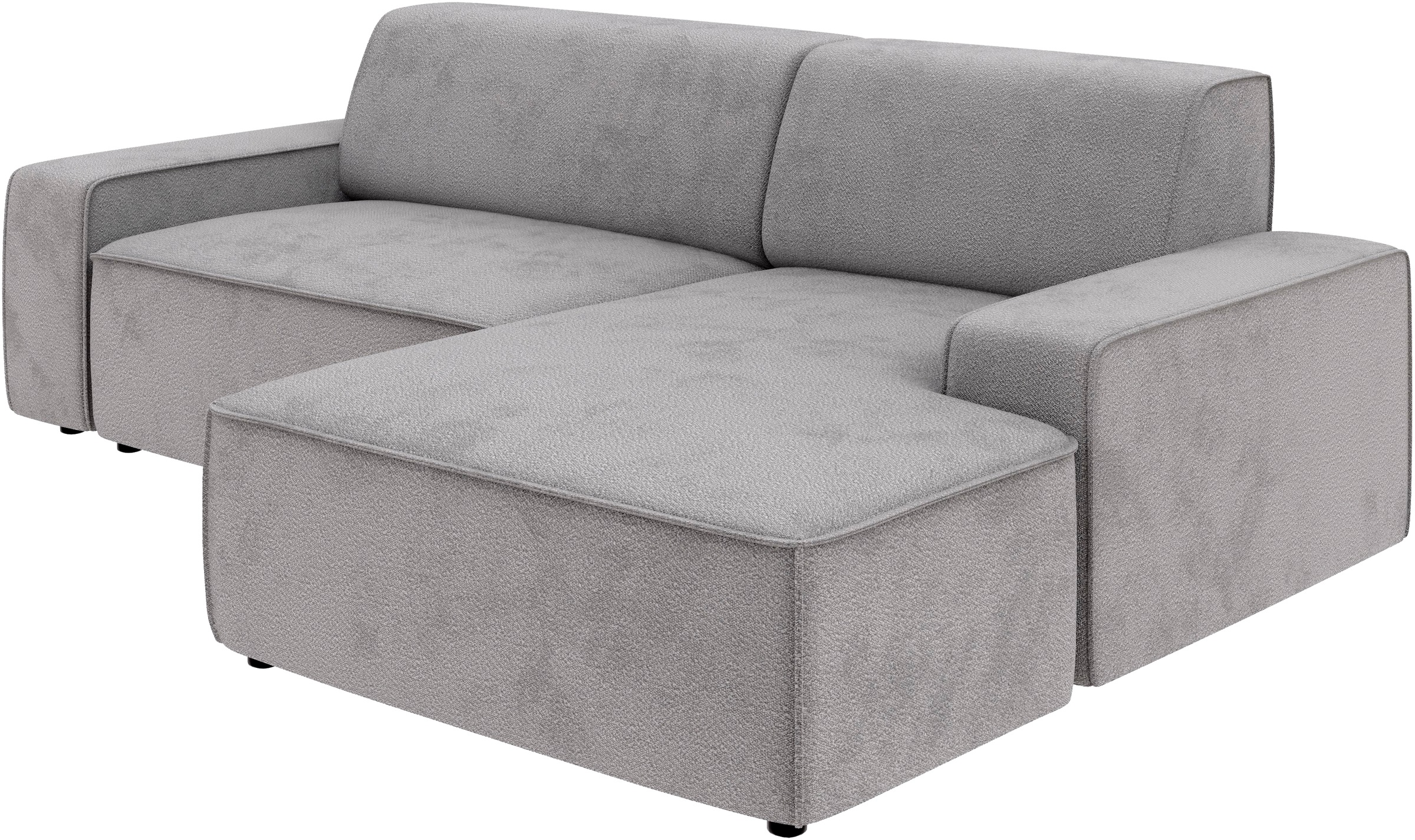 TRENDMANUFAKTUR Ecksofa »Graz, wahlweise mit Sitzvorschub und Bettkasten, L-Form, Breite 246 cm«, in Cord-, haustierfreundlichem LEO Struktur- oder LUMOS-3D-Bezug