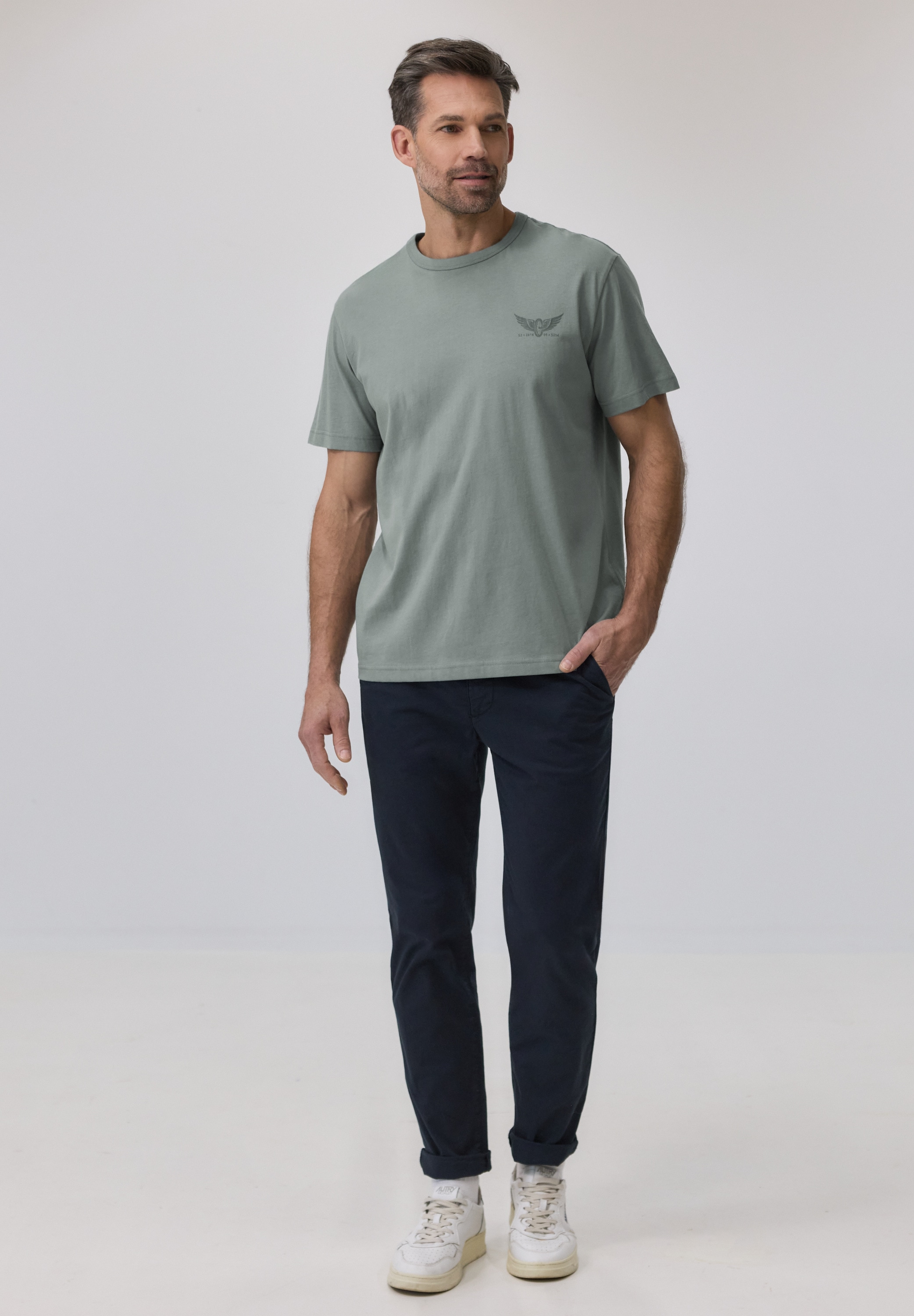 STREET ONE MEN T-Shirt aus reiner Baumwolle