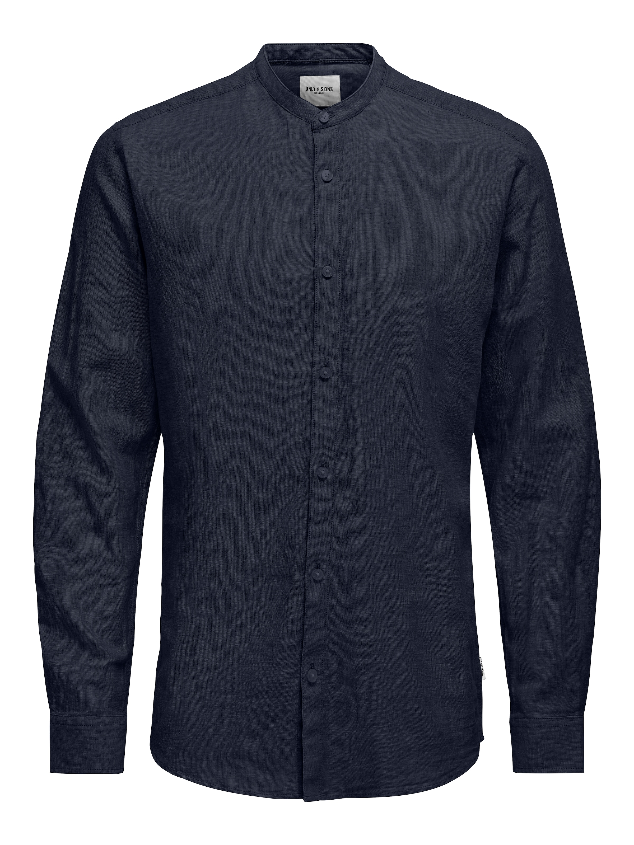 ONLY & SONS Langarmhemd »ONSCAIDEN LS SOLID LINEN MAO SHIRT NOOS«