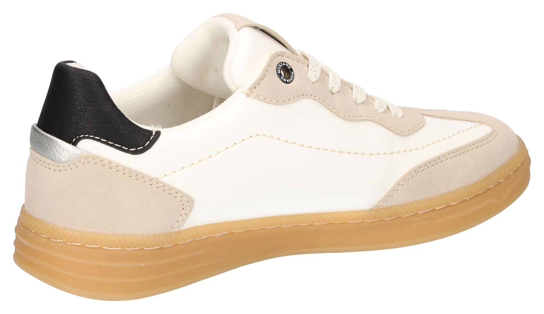 Mustang Shoes Sneaker, Retro Sneaker, Schnürschuh mit Kontrastbesätzen