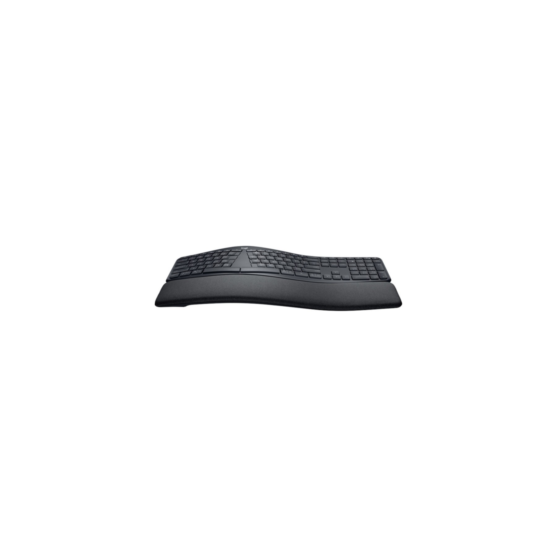 Logitech Tastatur »ERGO K860«, (Angenehmes Tippen-Anpassbare Höhe-Fn-Tasten-Handgelenkauflage-Lautstärkeregler-Multimedia-Tasten-USB-Anschluss-Ziffernblock-ergonomische Form)
