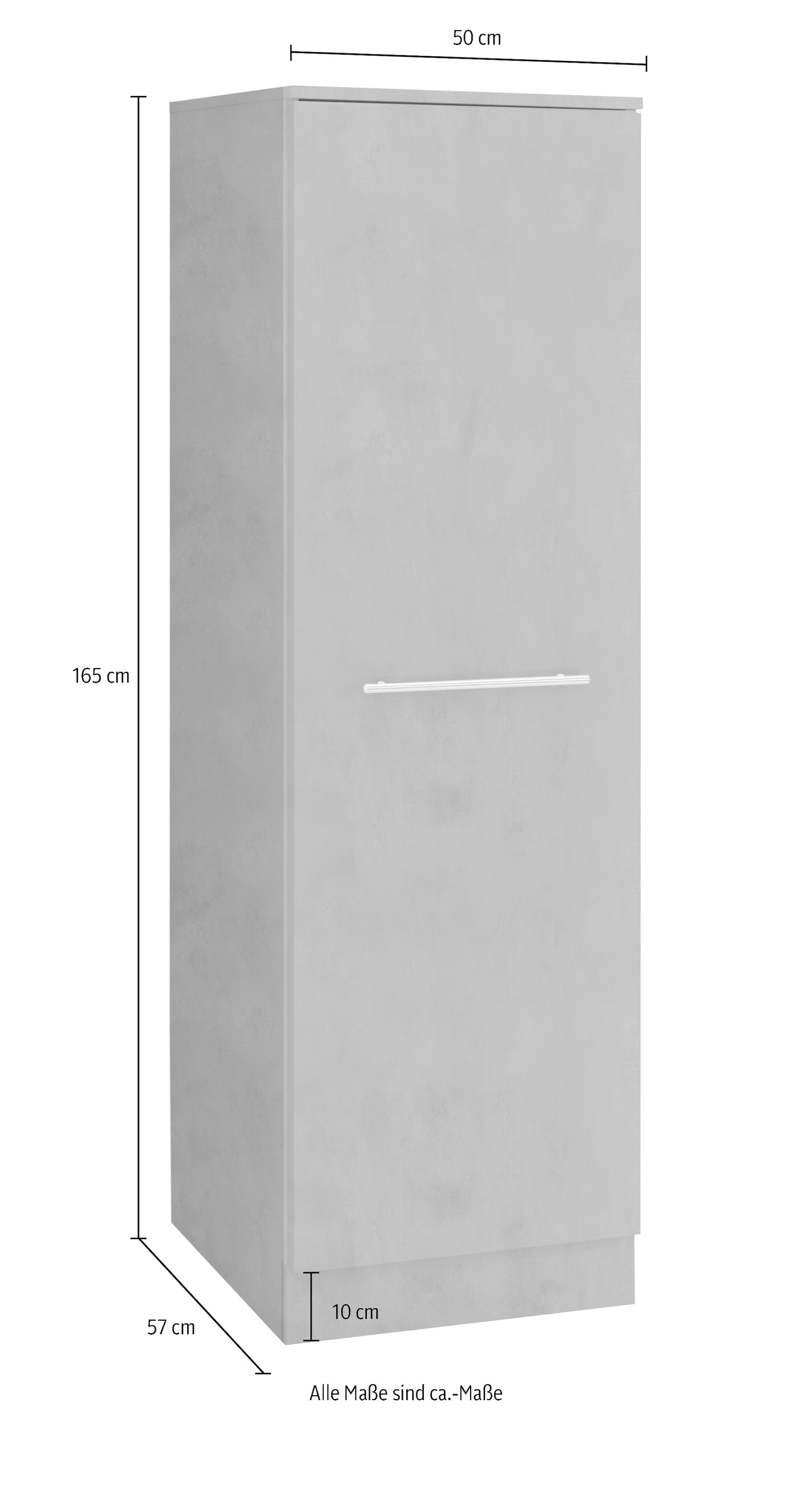 wiho Küchen Seitenschrank »Flexi2«