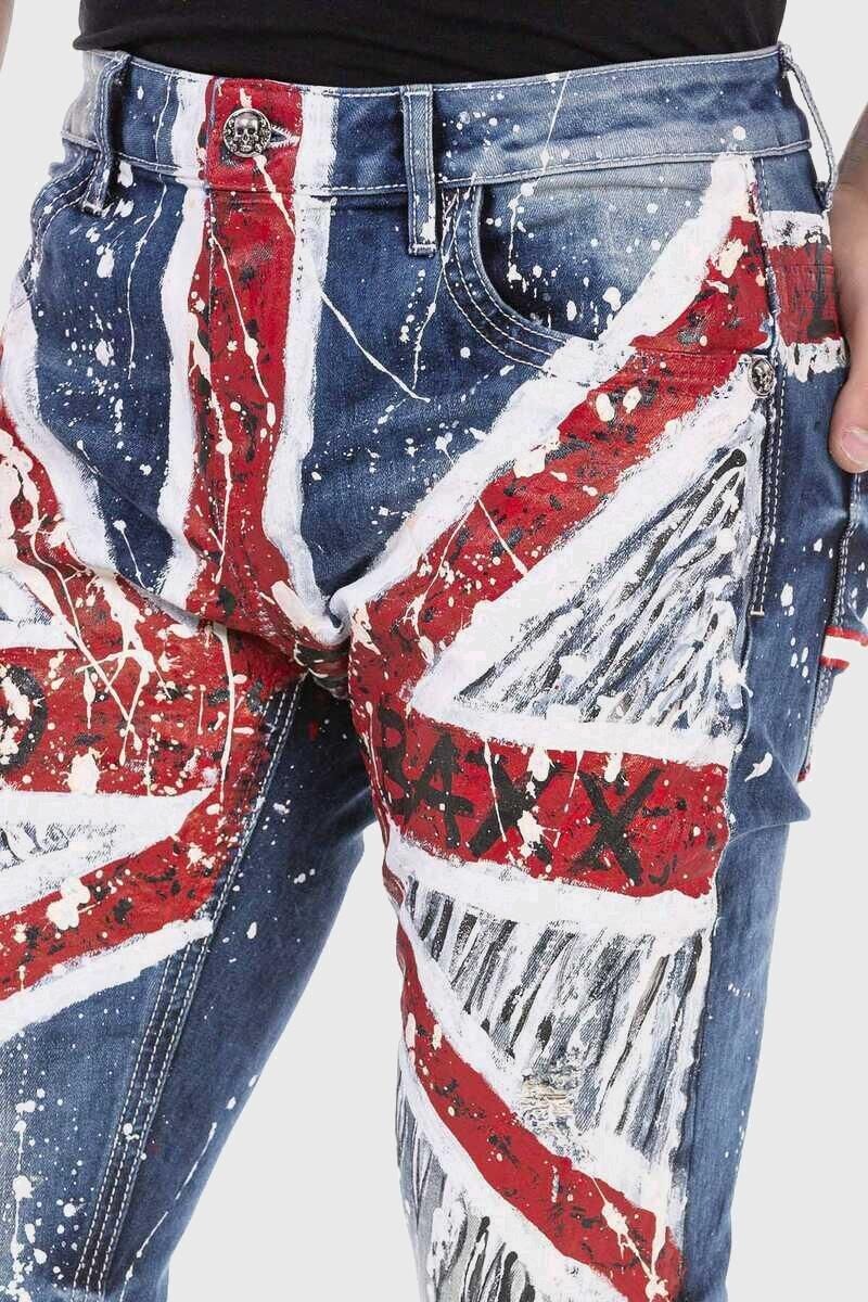 Cipo & Baxx 5-Pocket-Jeans »Jeans«, mit coolem Print