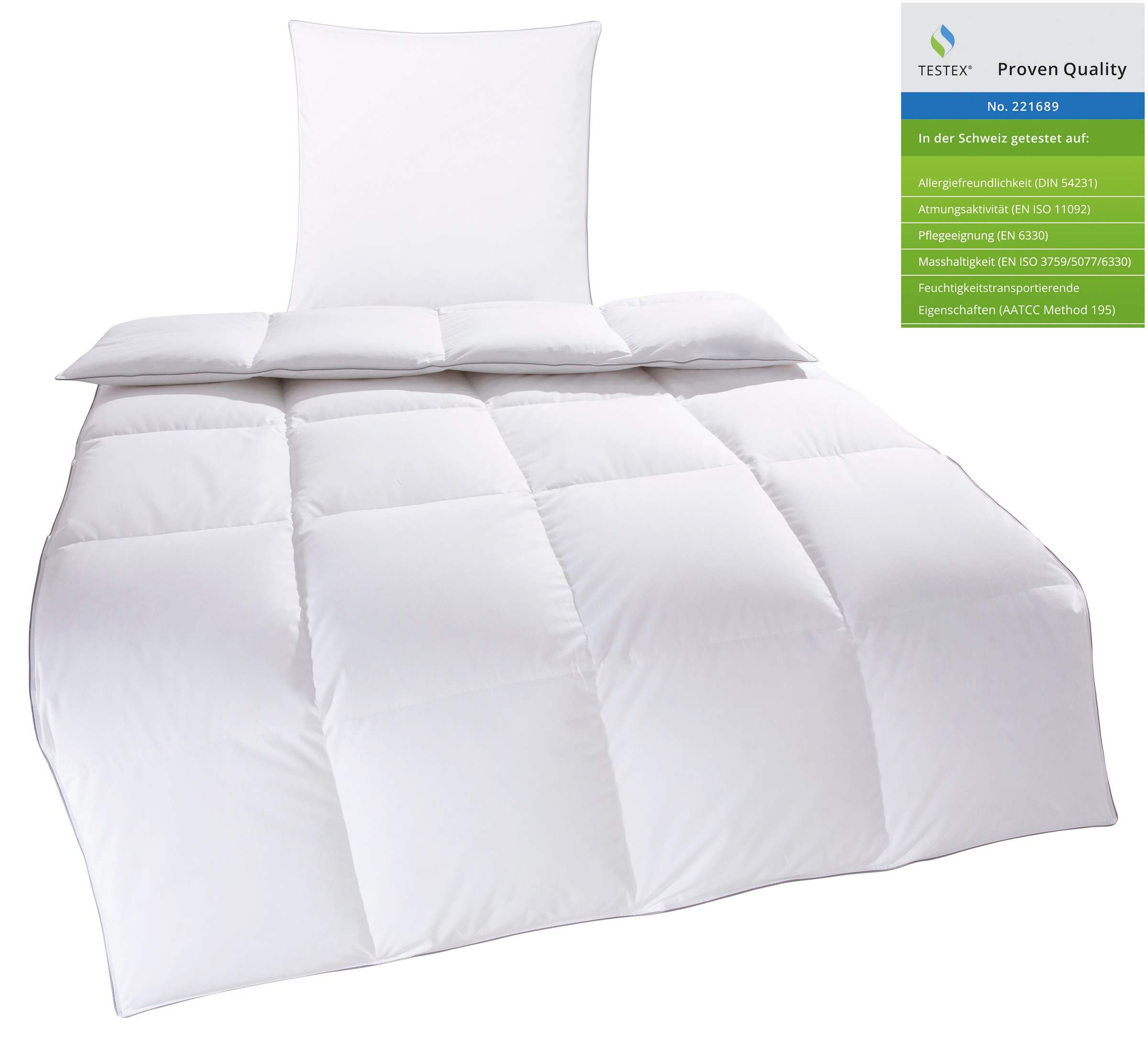 OTTO home Daunenbettdecke + Kopfkissen "TAMINS, Bettdecke 135x200 cm und 15 günstig online kaufen