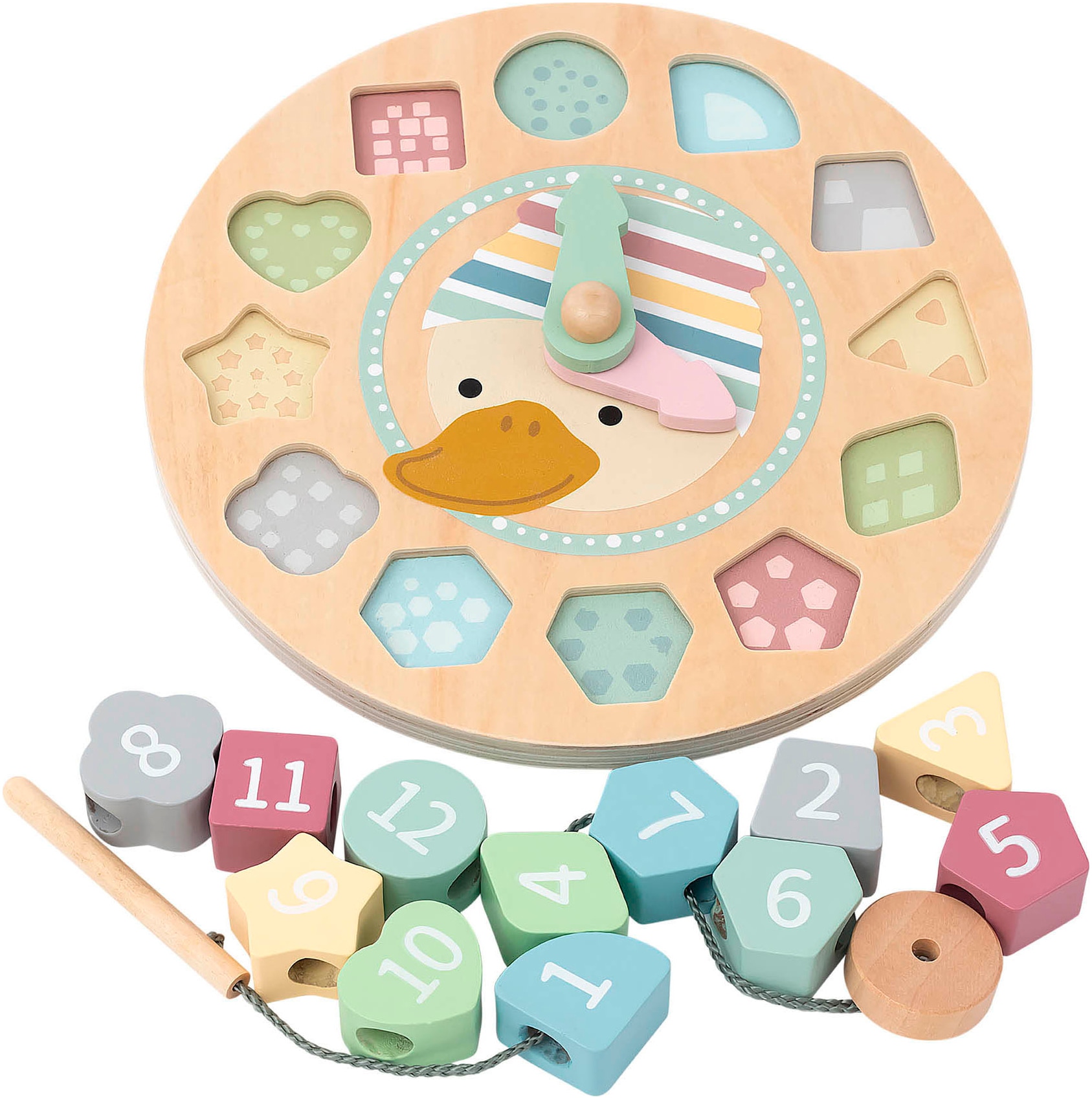 Sterntaler® Lernspielzeug »Edda Lernuhr Fädelspiel« FSC® - schützt Wald