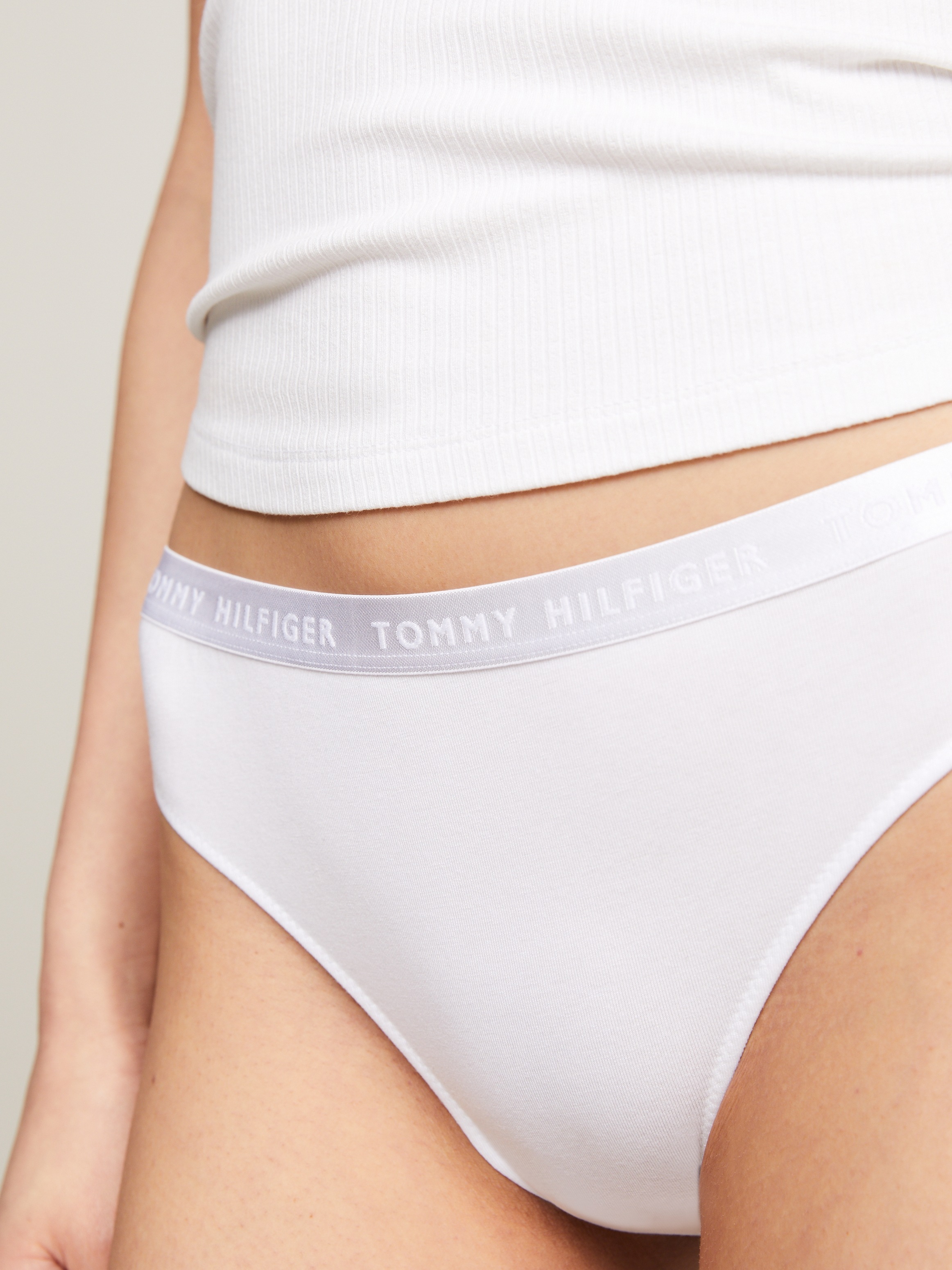 Tommy Hilfiger Underwear Bikinislip »3 PACK BIKINI«, (Packung, 3 St., 3er), mit Logobund