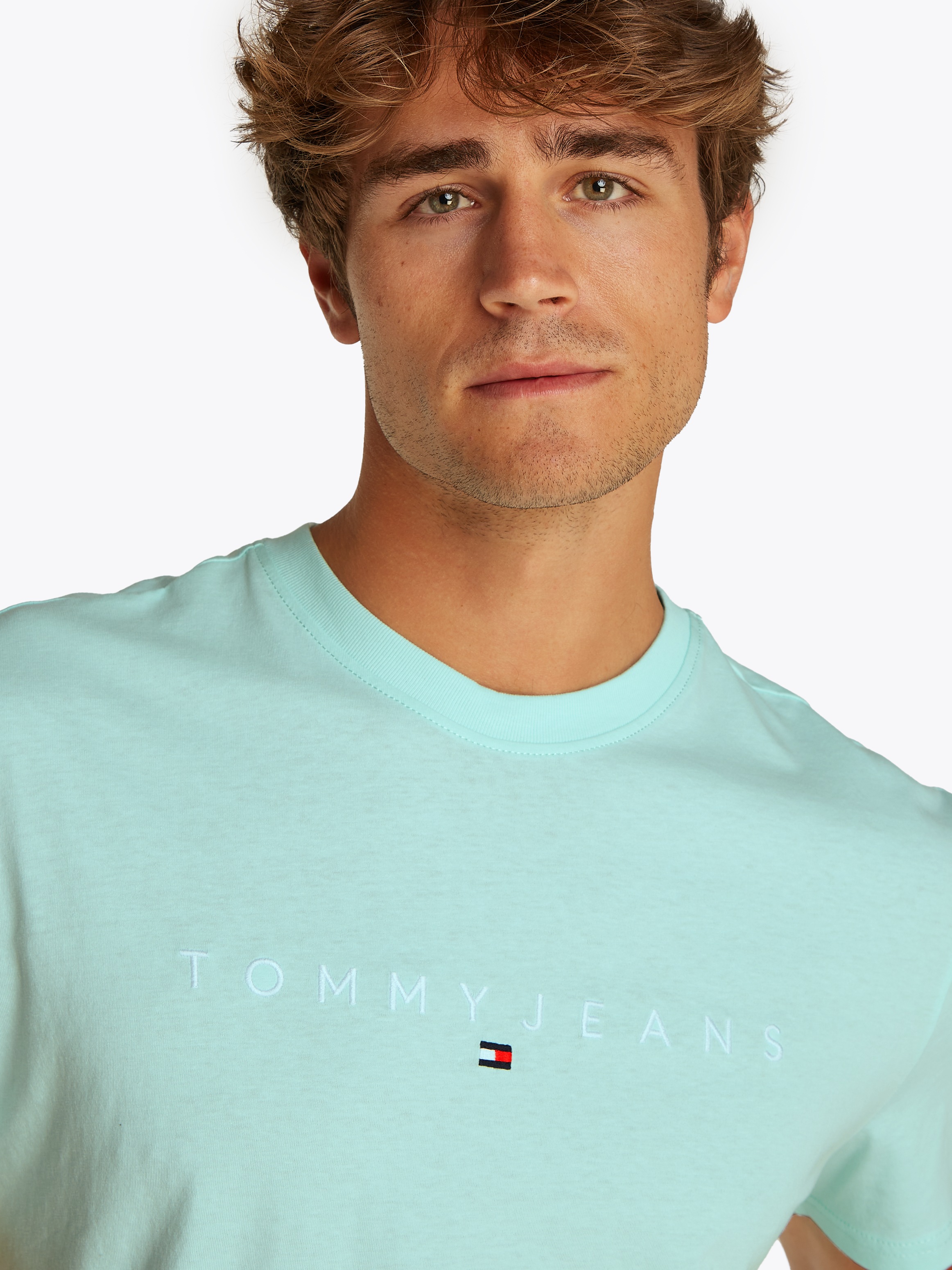 Tommy Jeans T-Shirt "TJM REG LINEAR LOGO TEE EXT" günstig online kaufen