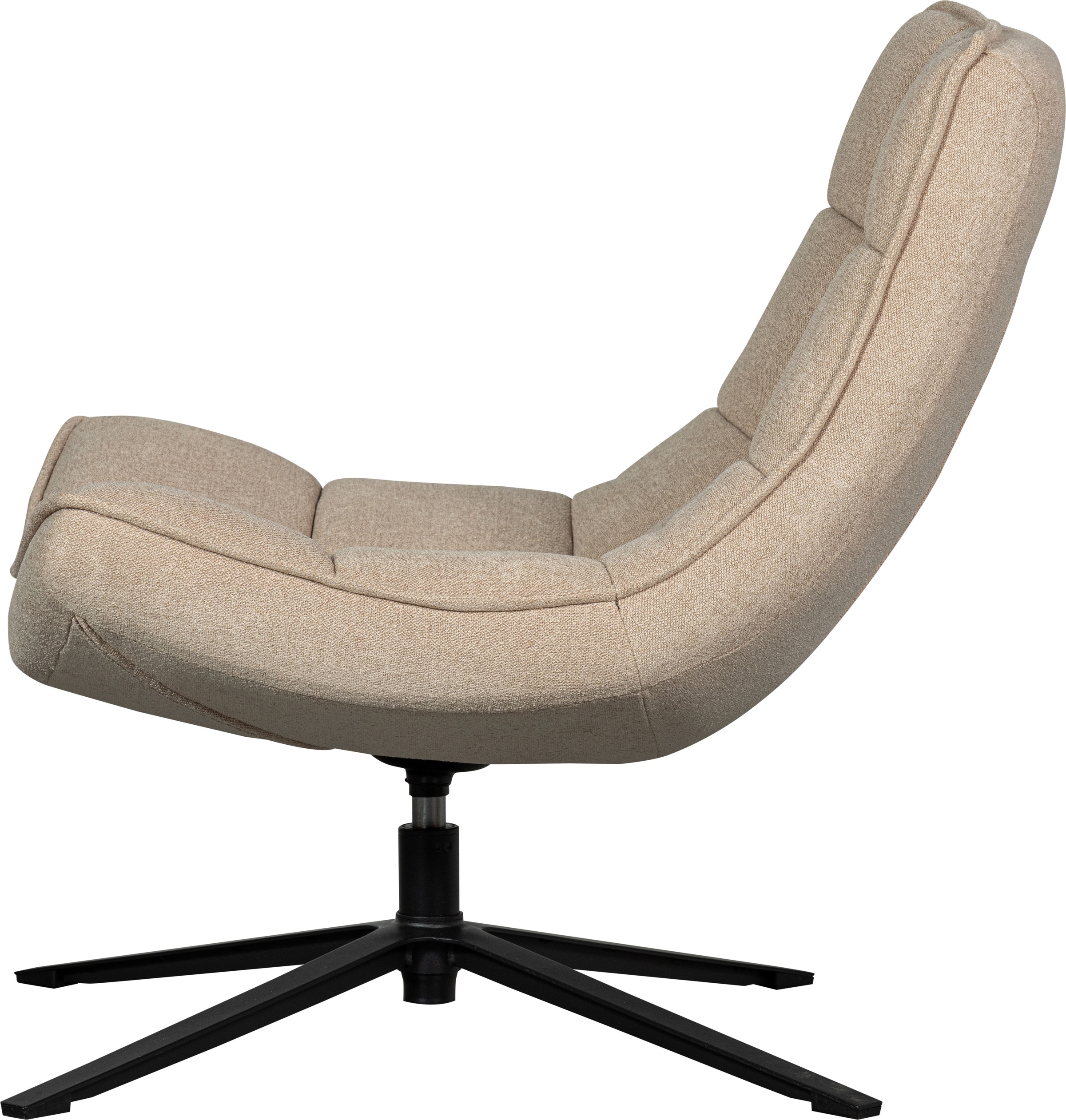 WOOOD Drehsessel »Maudi«, Metallgestell, gepolstert mit gewebtem Stoff, H 84 cm x B 74 cm