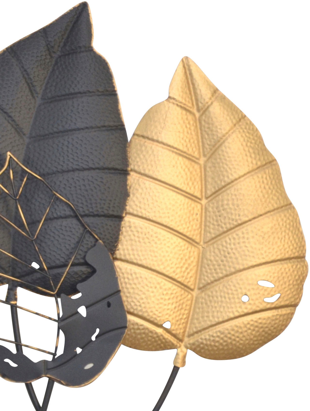 HOFMANN LIVING AND MORE Wanddekoobjekt "Wanddekoration" Blätterreihe aus Me günstig online kaufen