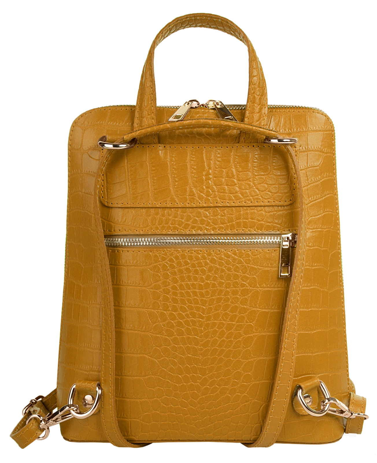 Cluty Cityrucksack, echt Leder, Made in Italy
