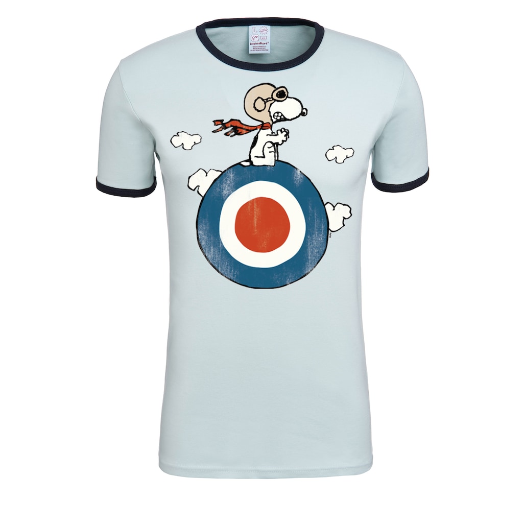 LOGOSHIRT T-Shirt »Peanuts - Snoopy Pilot«, mit lizenziertem Print