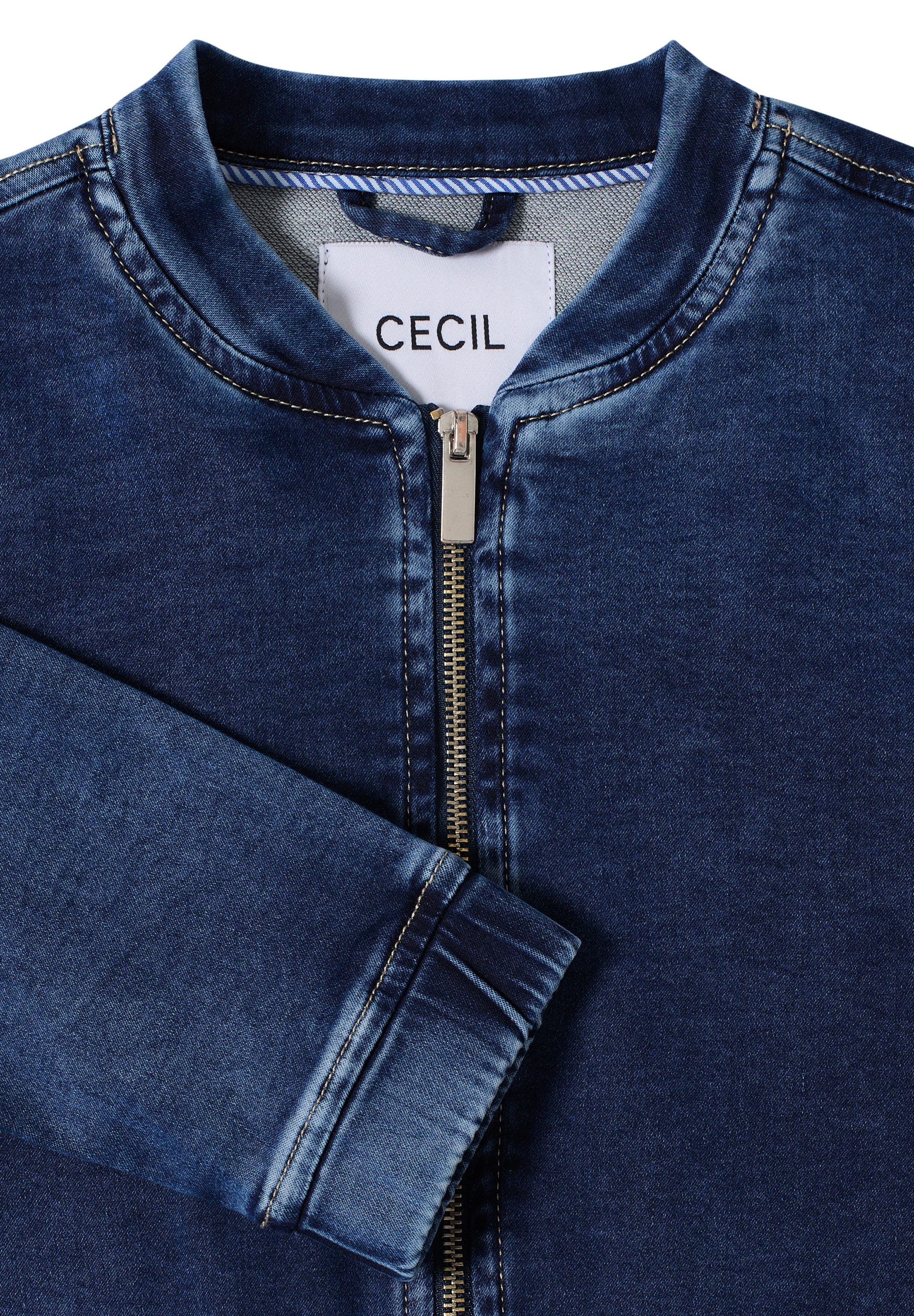 Cecil Jeansjacke ohne Kapuze im Denim-Style