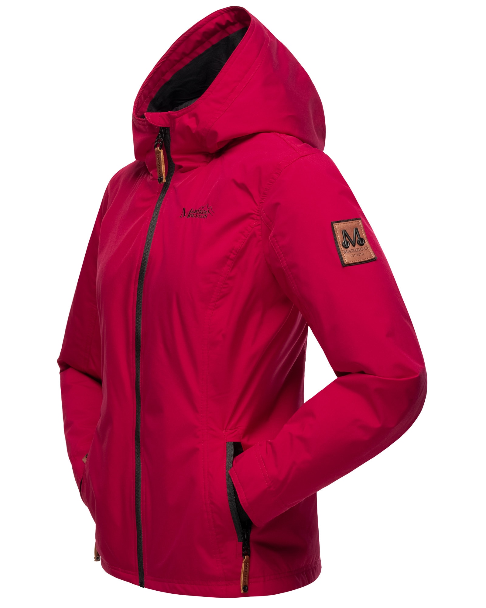 Marikoo Outdoorjacke »Brombeere«, sportliche Übergangsjacke mit Kapuze