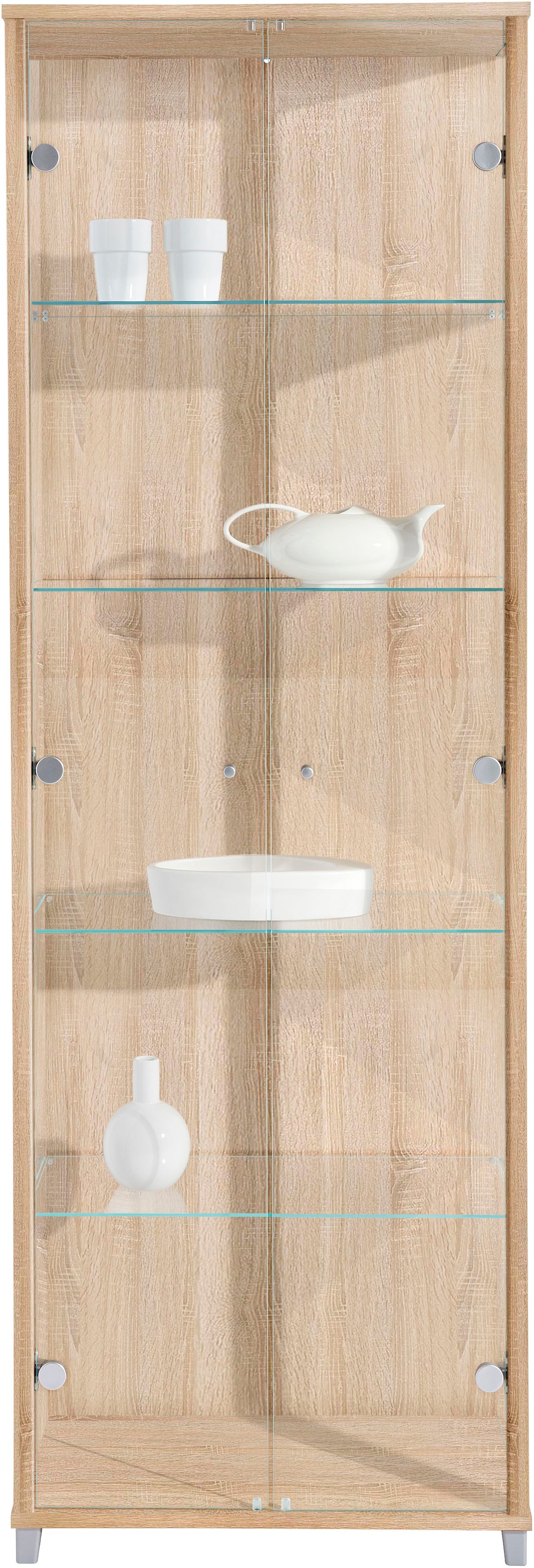 fif möbel Vitrine »OPTIMA«, Standvitrine, Vitrinenschrank, Glasvitrine, Sammlervitrine