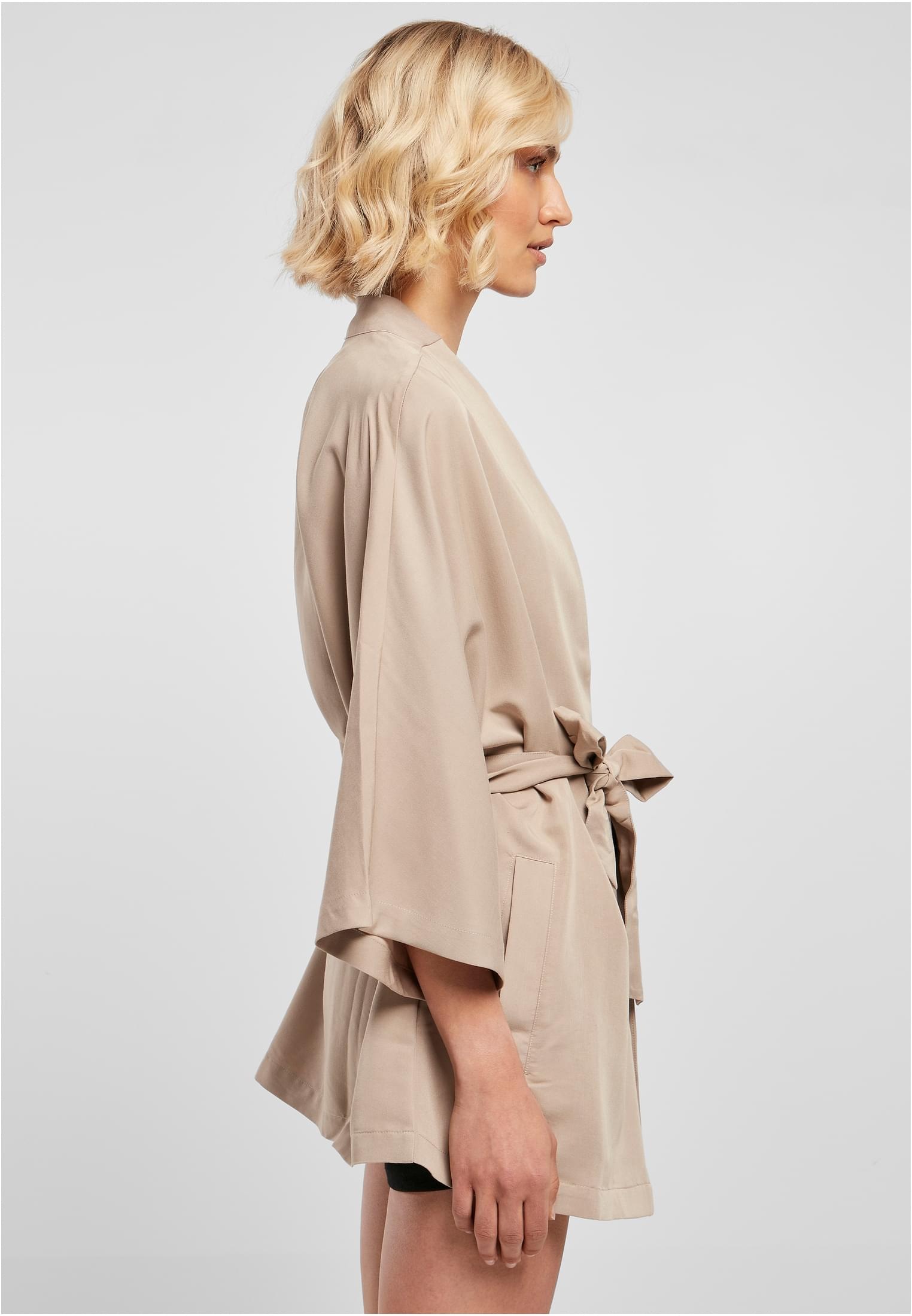 URBAN CLASSICS Outdoorjacke »Damen Coat«, (1 ohne Twill online BAUR | Kapuze Viscose kaufen Kimono St.), Ladies