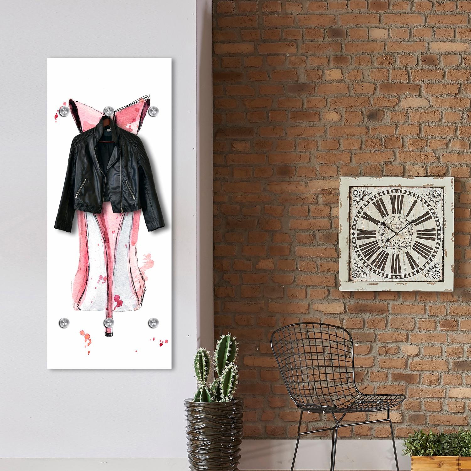 queence Garderobenleiste "Azalea" Federn, Garderobe, Wandgarderobe, deko günstig online kaufen