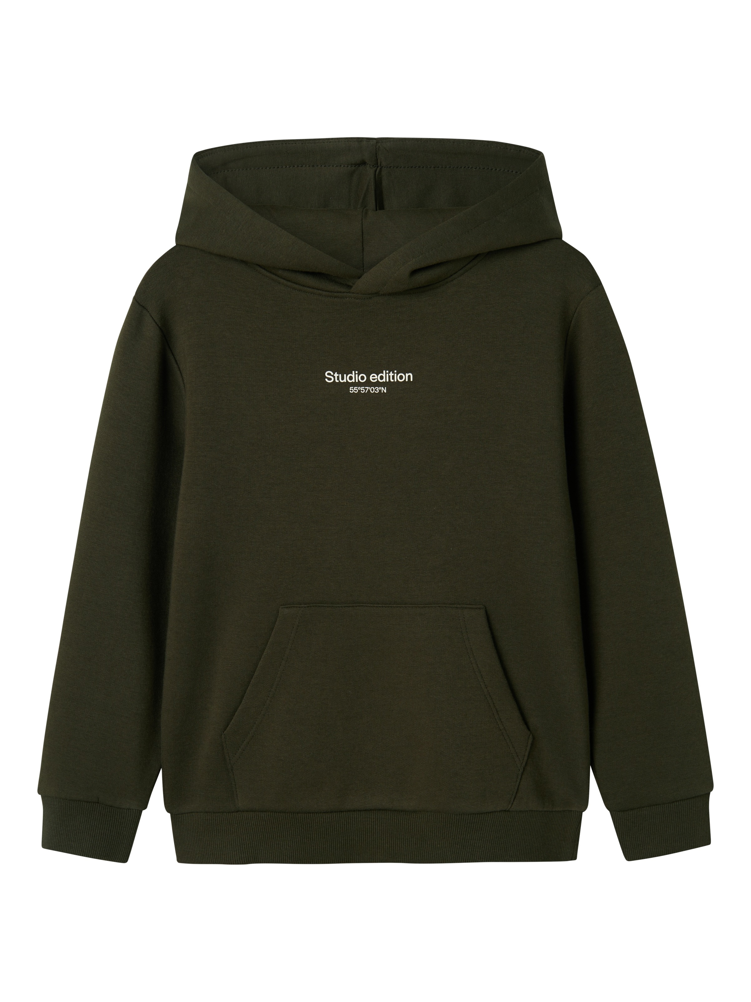 Name It Kapuzensweatshirt »NKMBRODY LS NREG SWEAT WH BRU NOOS«, mit kleinem Logoprint