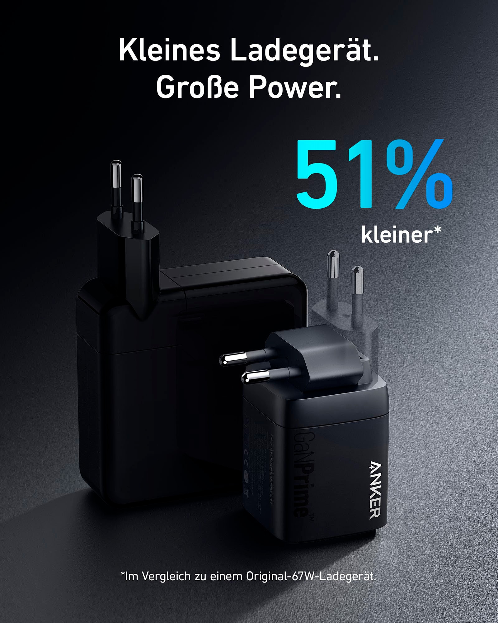 Anker USB-Ladegerät »Prime 67W GaN (3 Ports)«