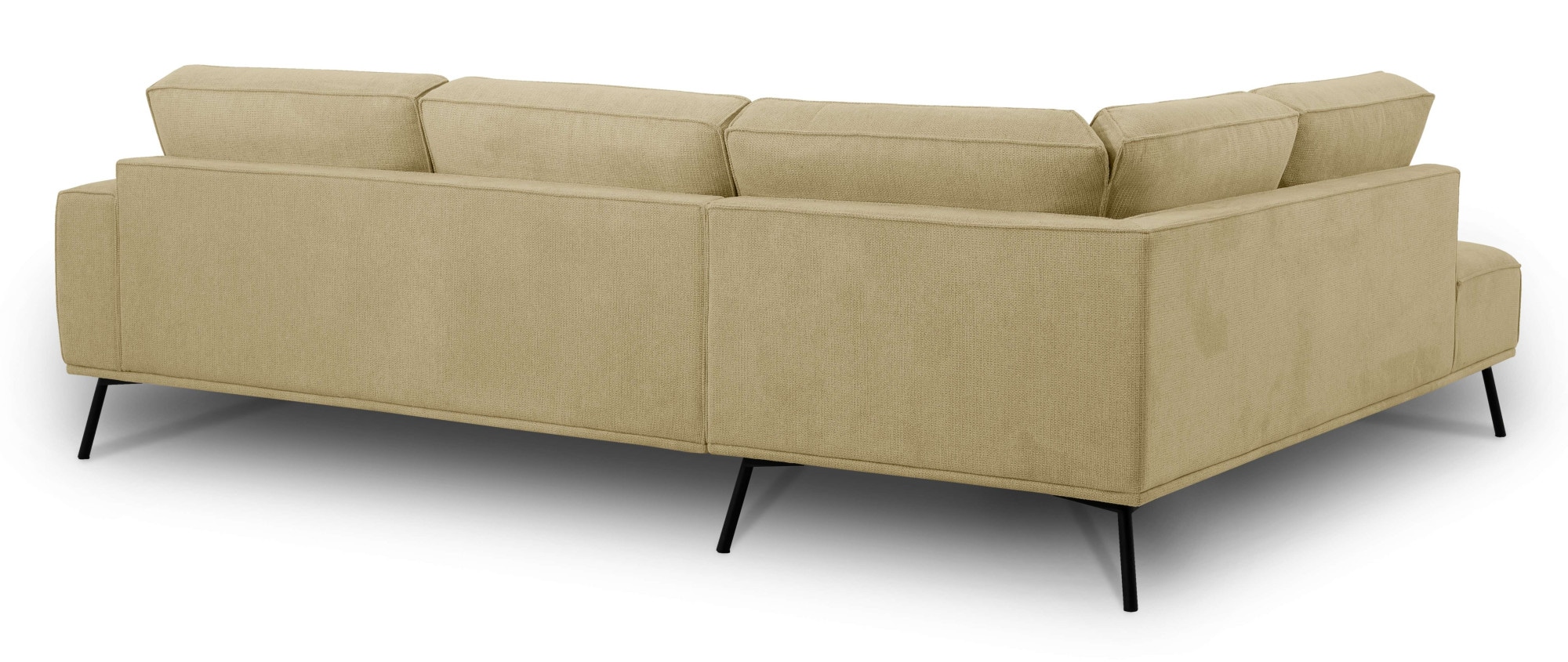 andas Ecksofa »Vosby«, Breite 260 cm, Chenille, mit dekorativer Kedernaht