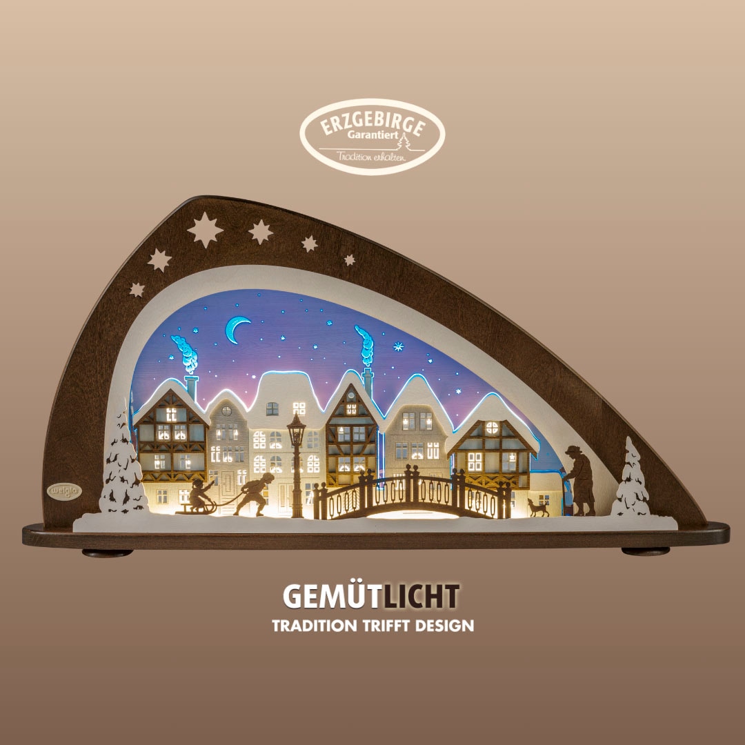 Weigla Lichterbogen, Erzgebirge garantiert, Weihnachtsdeko Innen, Weihnacht günstig online kaufen