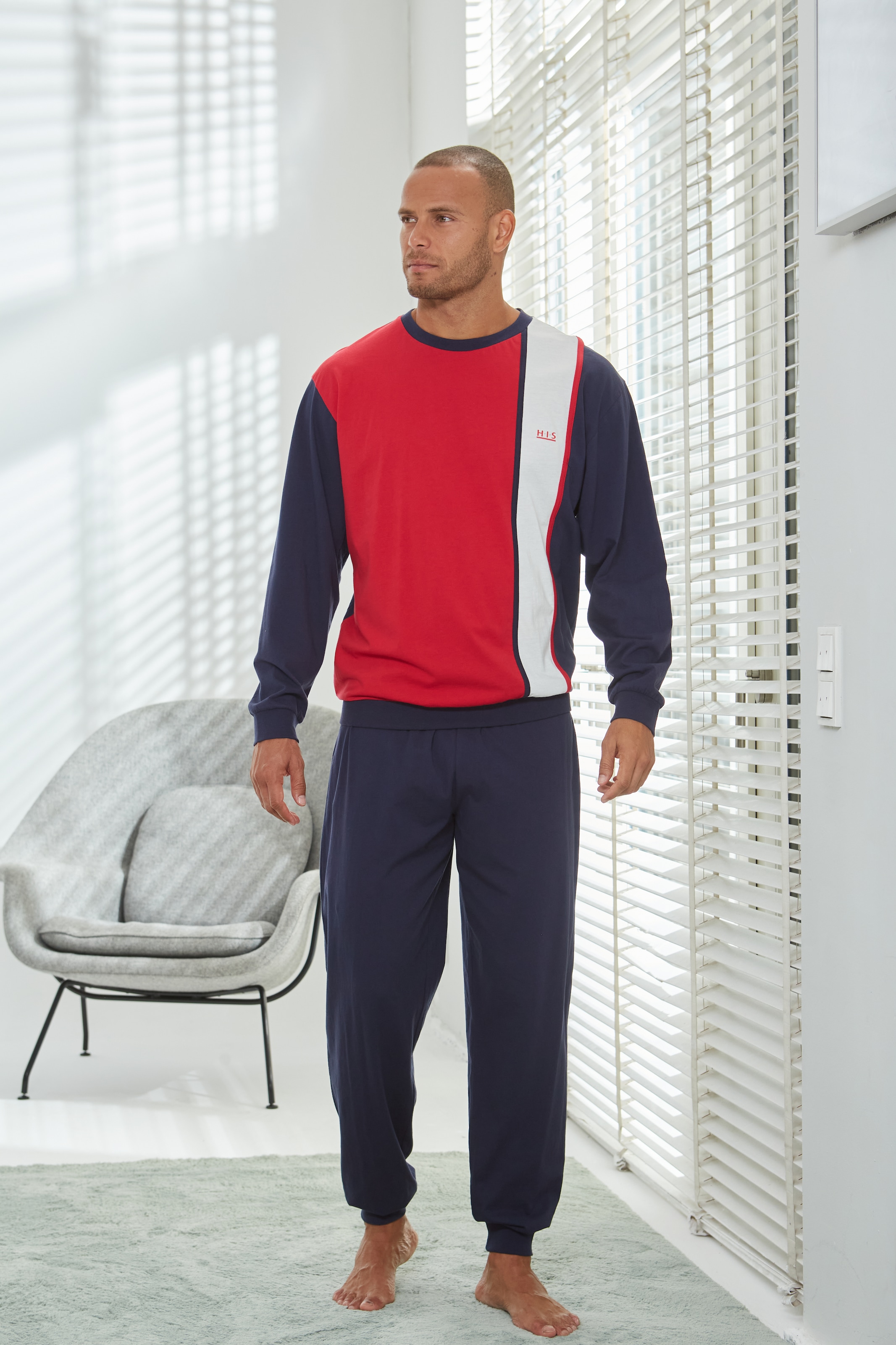 H.I.S Pyjama "Schlafanzug für Herren" 1 Stück, 2 Stk. tlg., Schlafanzug mit günstig online kaufen