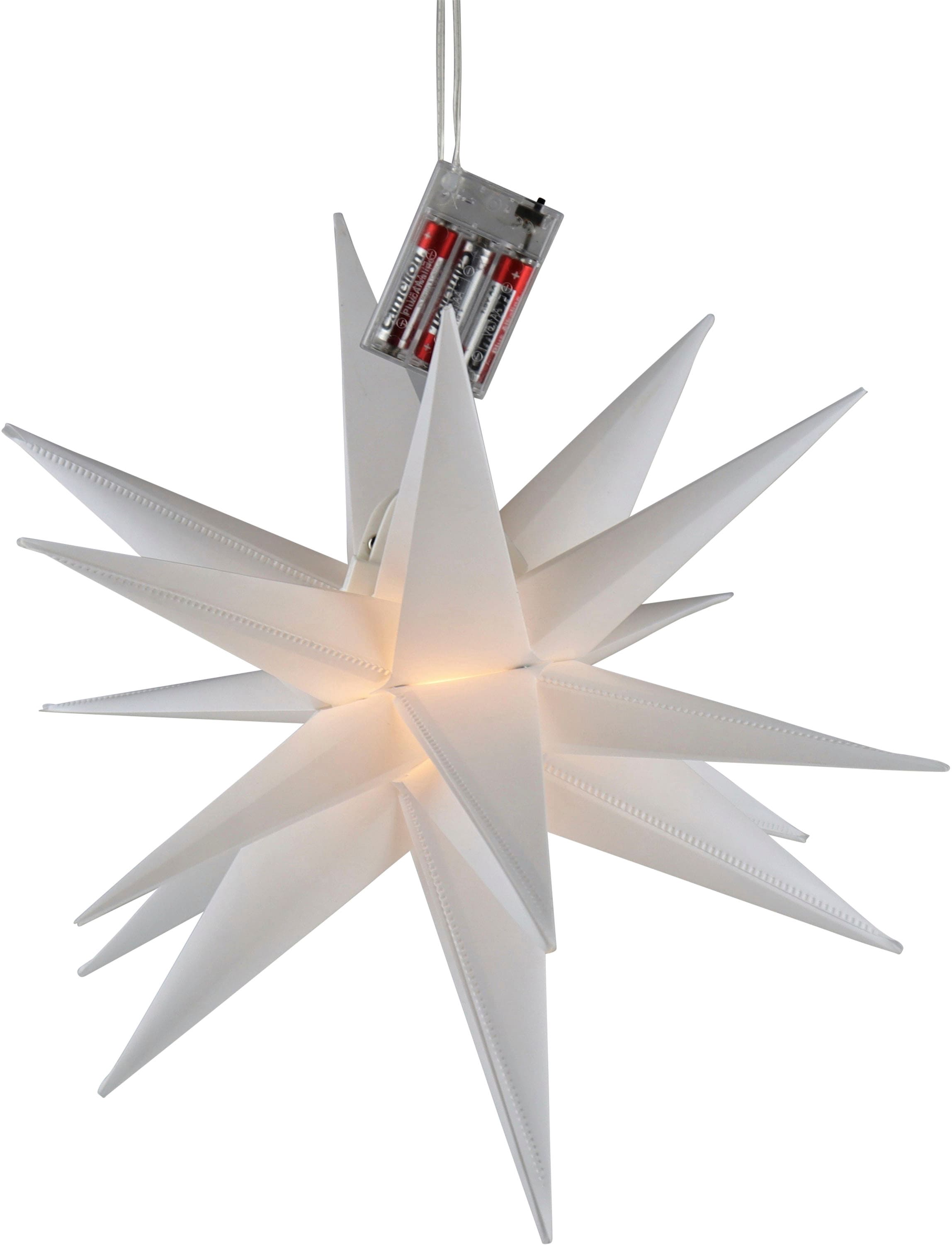 AM Design LED Stern »Weihnachtsstern, Weihnachtsdeko«, 40 flammig-flammig, batteriebetrieben, Ø 60 cm