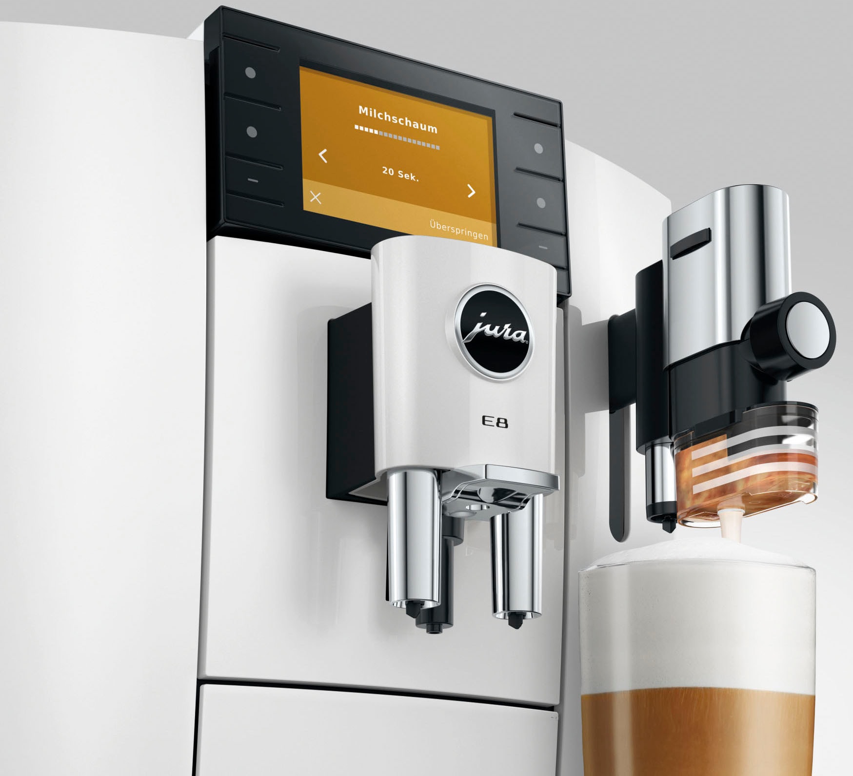 JURA Kaffeevollautomat »15747 E8 Piano White (ED)«