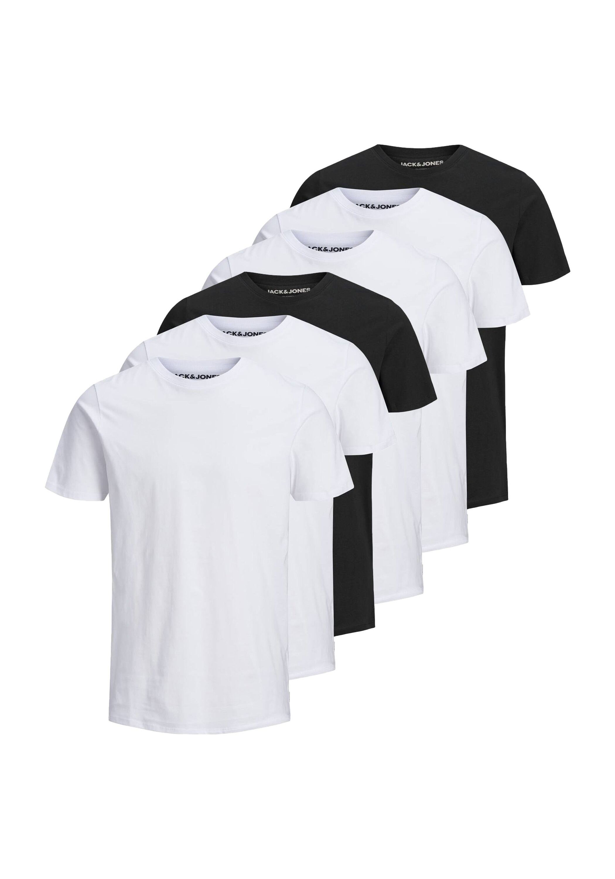 Jack & Jones T-Shirt "T-Shirt JJEORGANIC BASIC TEE O-NECK 3PK 6er Pack" günstig online kaufen