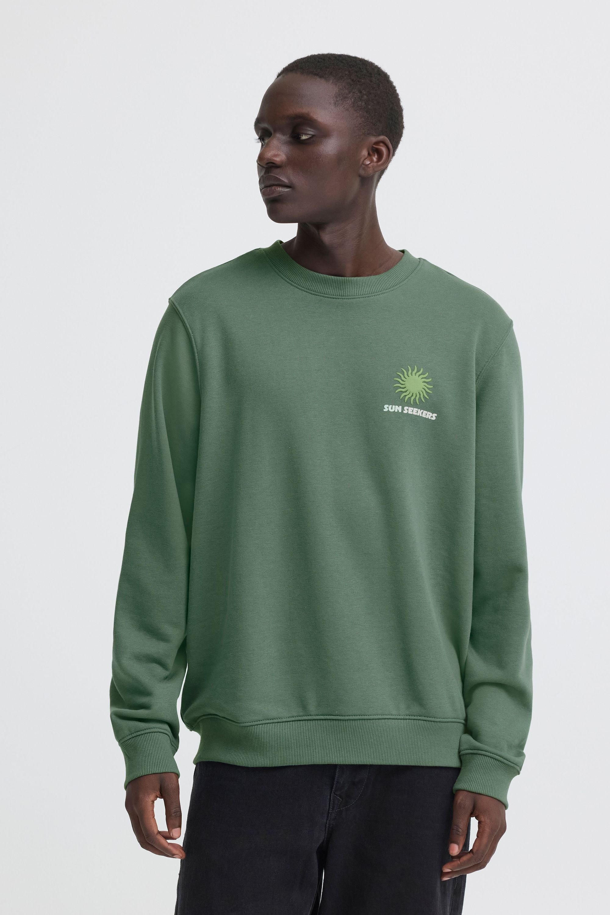 Blend Rundhalspullover "BHKonsta" Moderner Sweatpullover mit dezentem Print günstig online kaufen