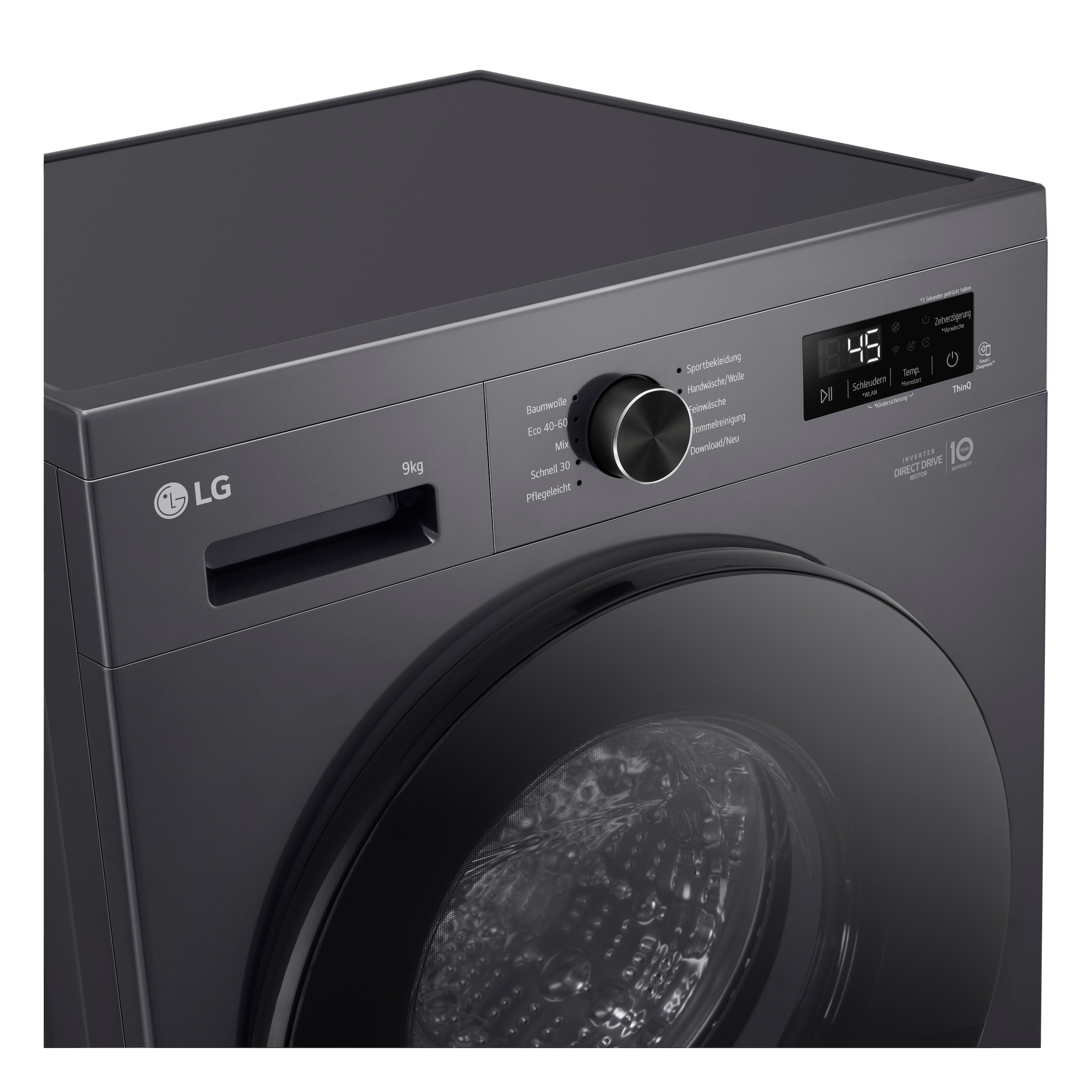 LG Waschmaschine VB »F4WB309YB« 9 kg 1400 U/min Freistehend mit Unterbaumöglichkeit