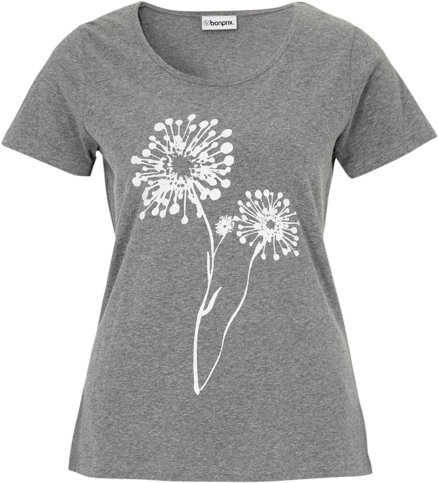 bonprix T-Shirt »T-Shirt« lockere Passform, Kurzarm-Design, weiter Rundhalsausschnitt