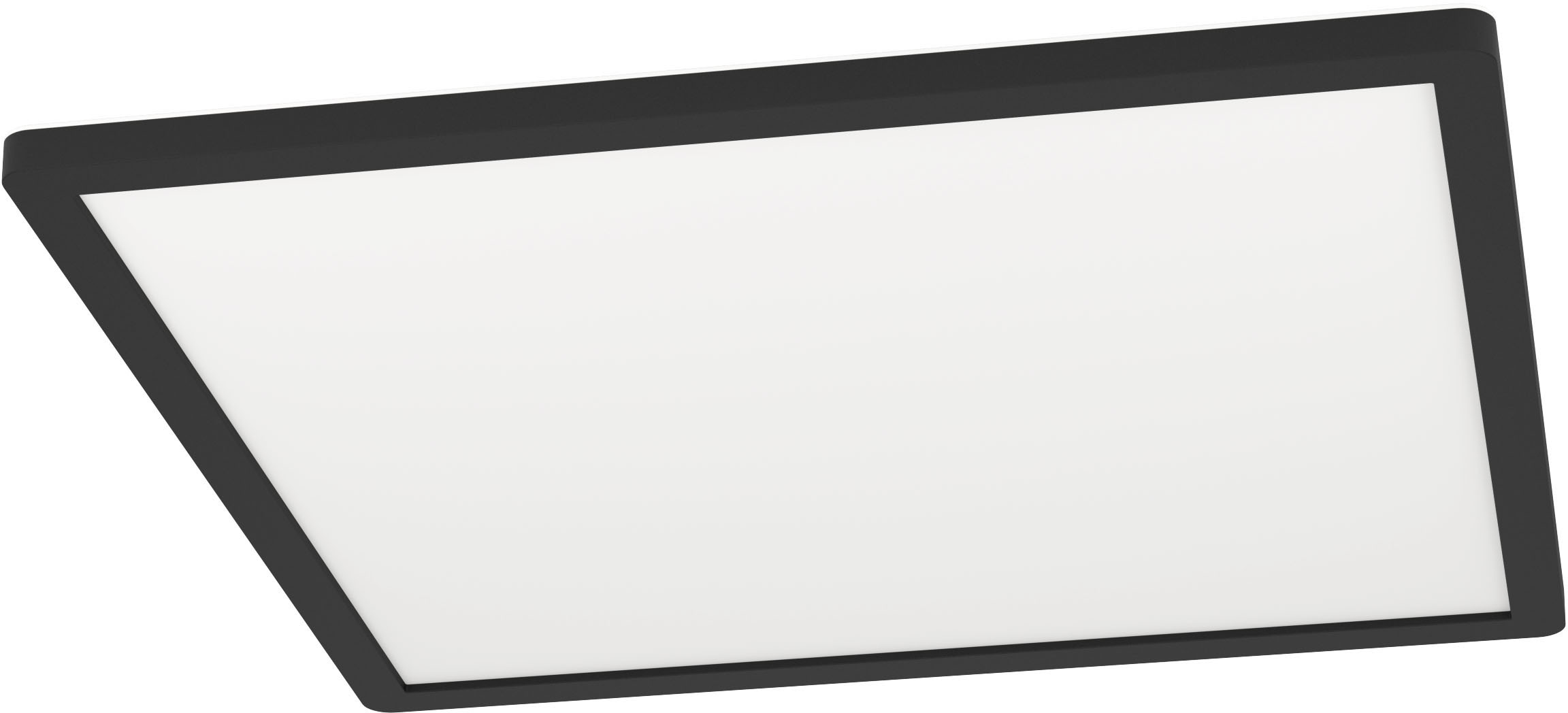 EGLO LED-Deckenleuchte »ROVITO-Z« in schwarz aus Kunststoff / inkl. LED fest integriert - 16,5 Watt, Gr. ca. 42 x 42 cm