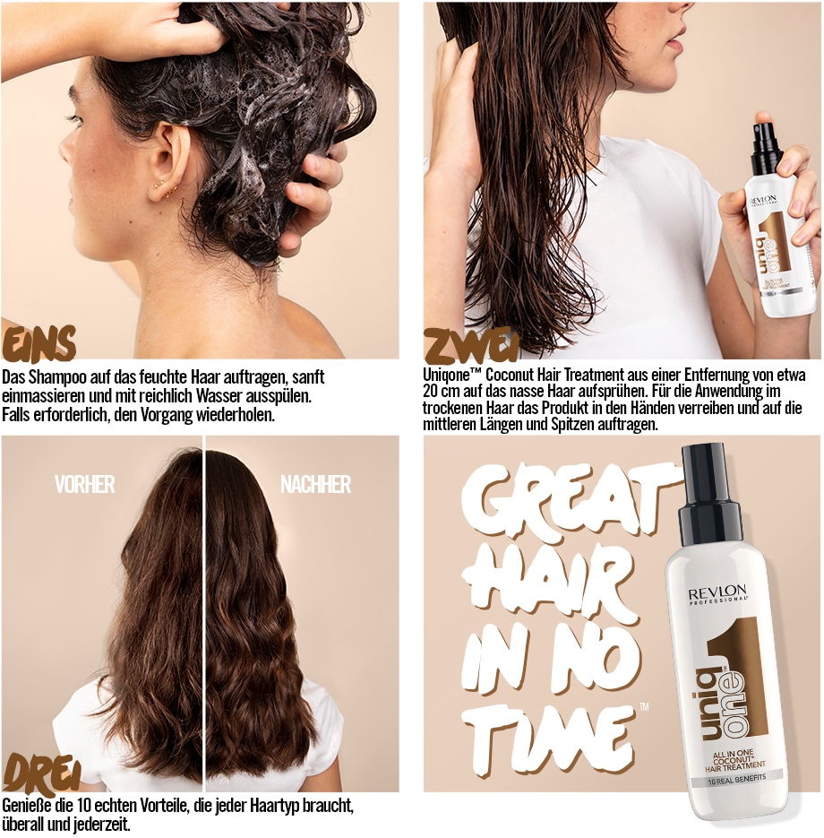 | »All Pflege One PROFESSIONAL REVLON Hair In Leave-in kaufen Treatment« günstig Coconut