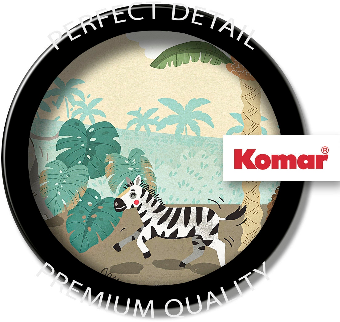 Komar Fototapete »Digitaldruck Vlies - Baby Safari - Größe 350 x 250 cm«, bedruckt, Wohnzimmer, Schlafzimmer