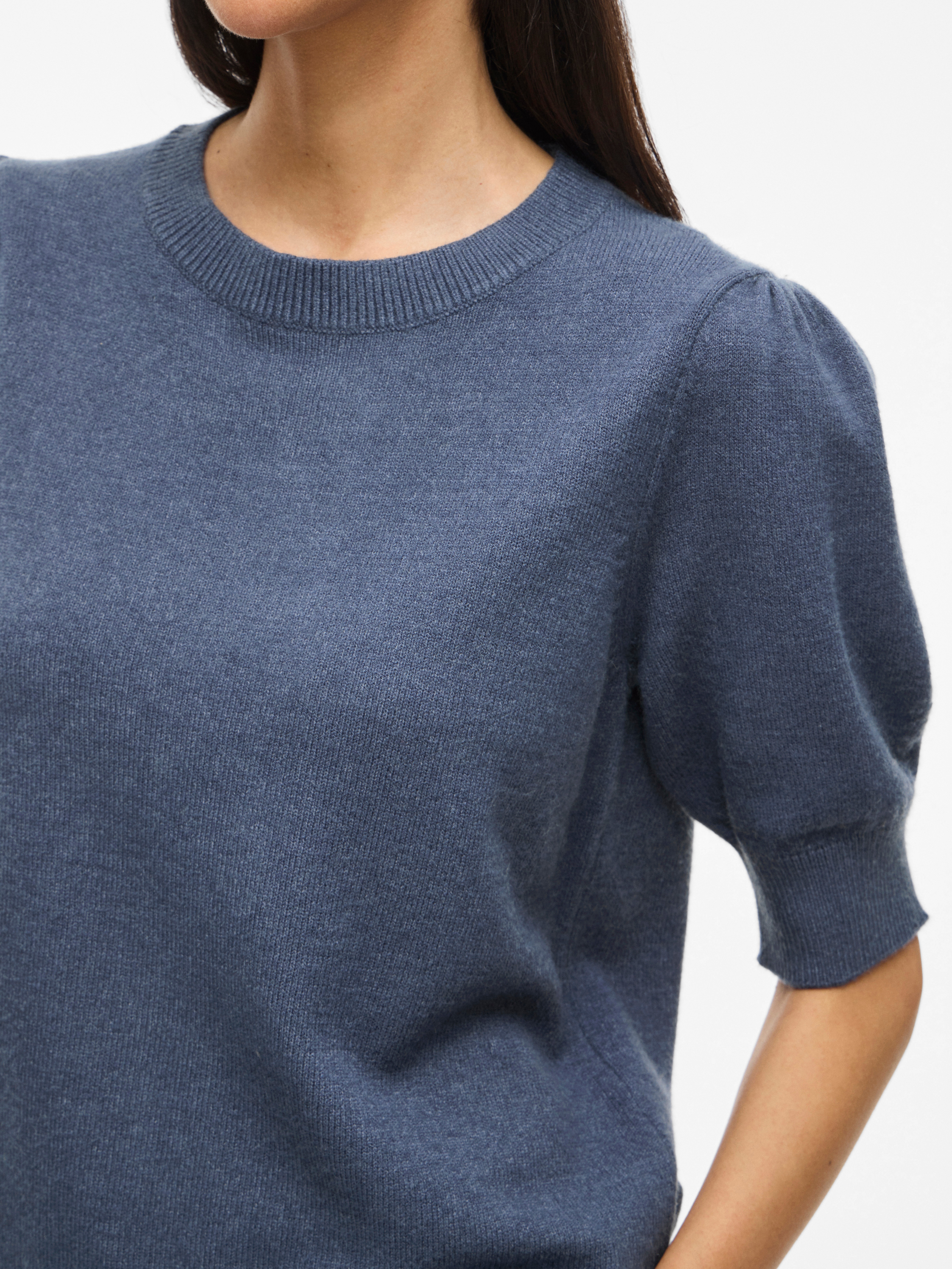 Thumbnail - Vila Strickpullover "VIRIL 2/4 SLEEVE O-NECK KNIT TOP - NOOS"