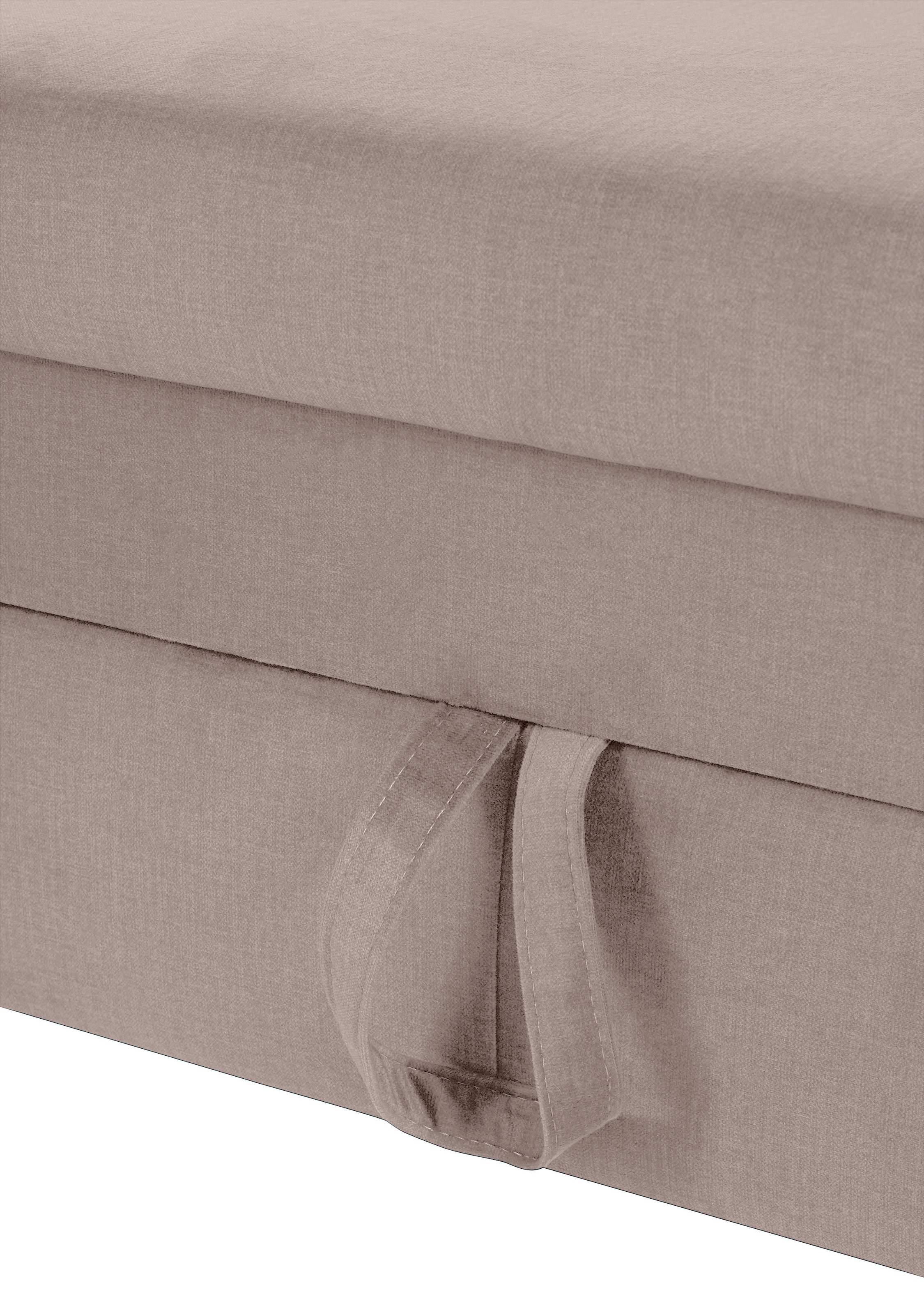 COTTA Ecksofa »Morven L-Form mit Kopfteilverstellung«, wahlweise mit Bettfunktion, Bettkasten & Wireless-Charger