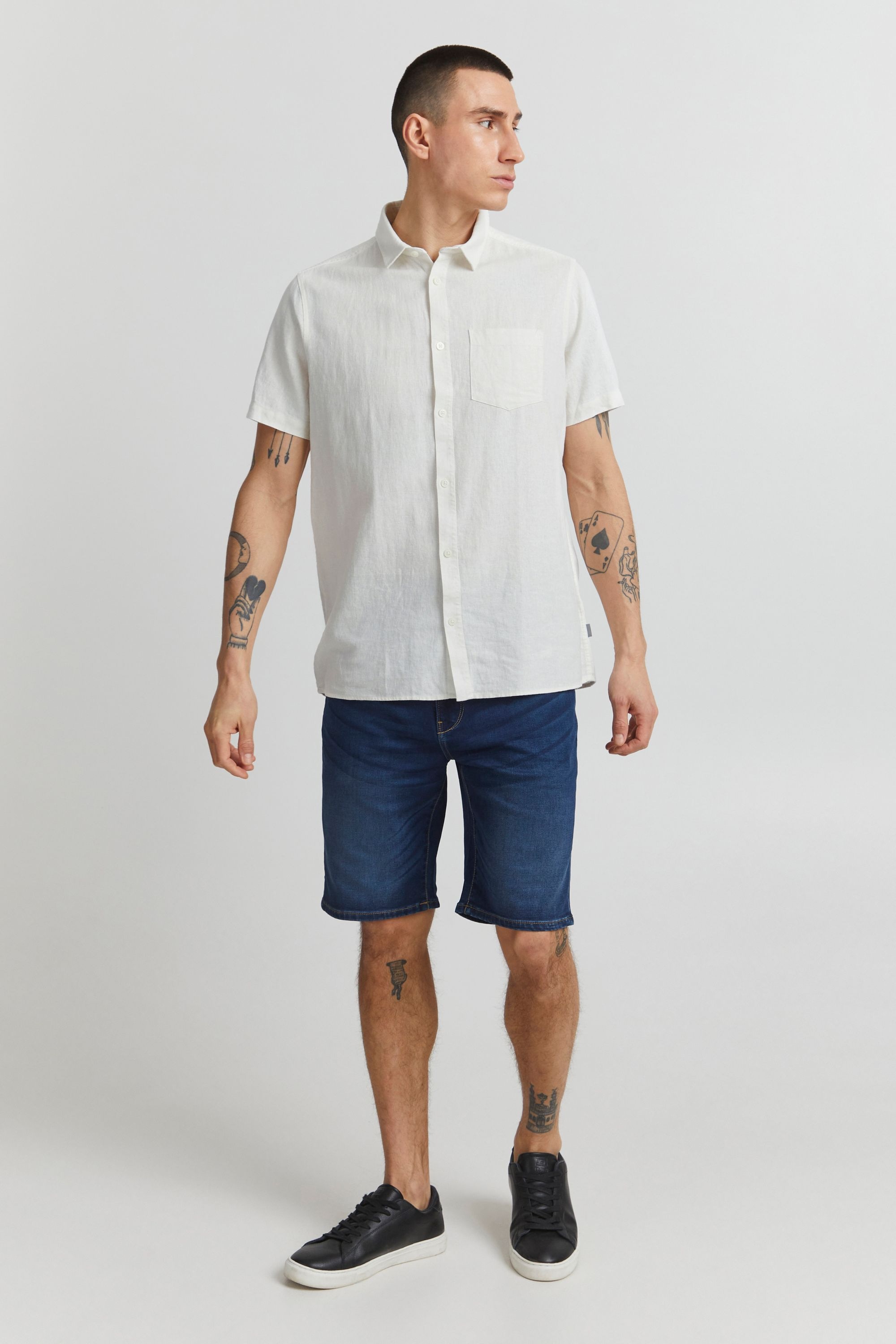 Solid Blusenshirt "Leinenhemd SDAllan" günstig online kaufen