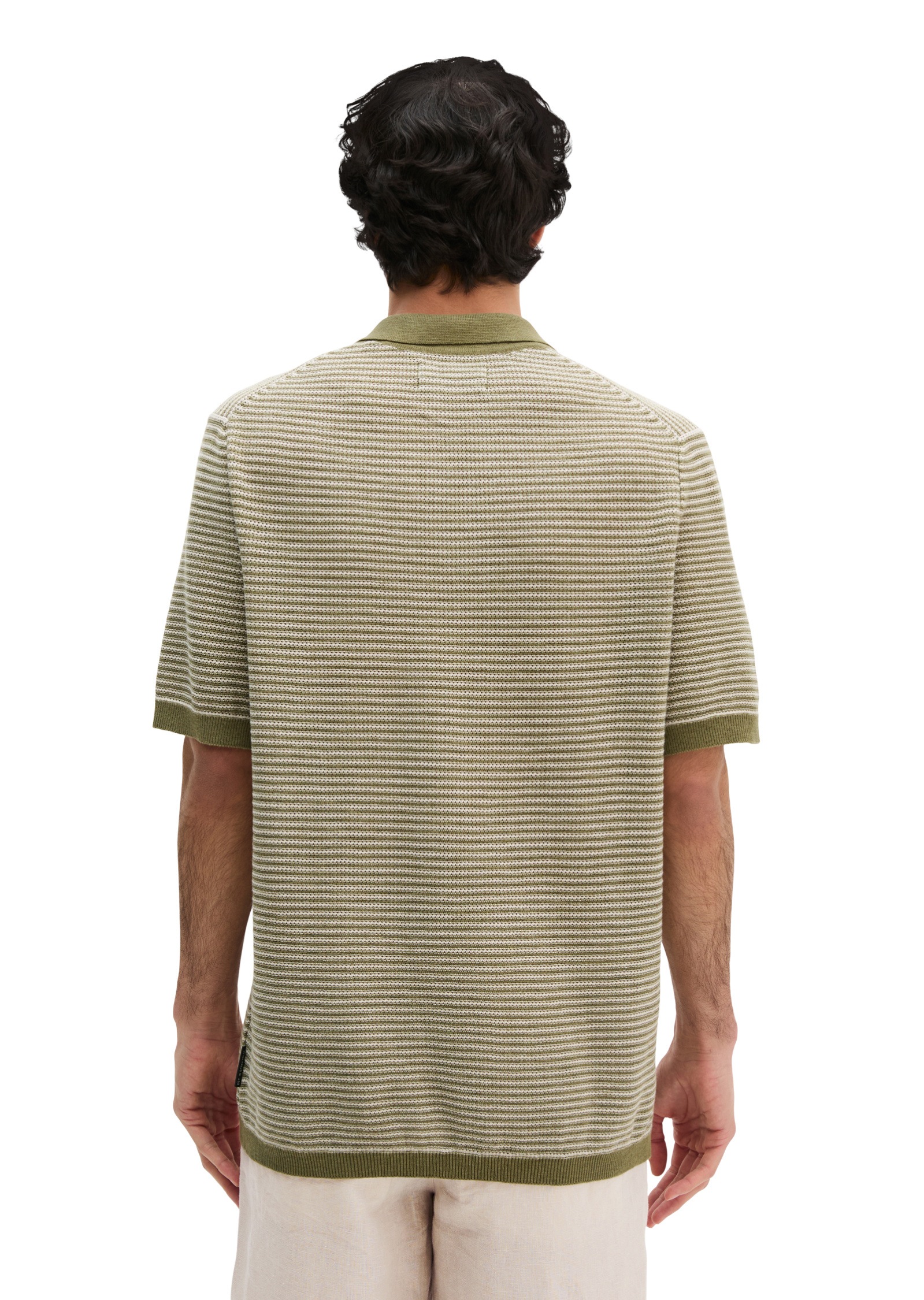 Marc O'Polo Poloshirt »aus Bio-Baumwolle und Leinen«