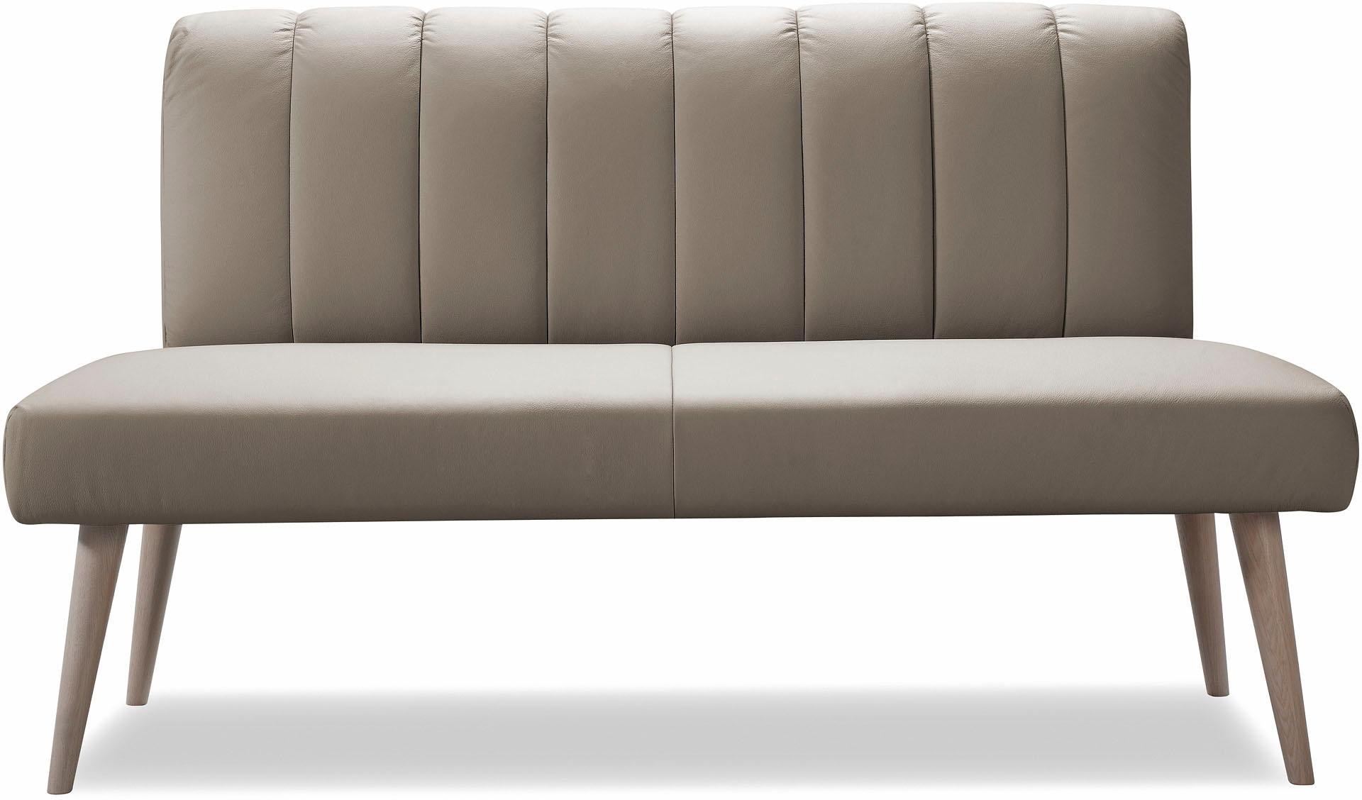 exxpo - sofa fashion Sitzbank »Costa, moderne Rückensteppung, bequem und elegant, hoher Holzfuß«, hochwertige Detailverarbeitung, Frei im Raum stellbar